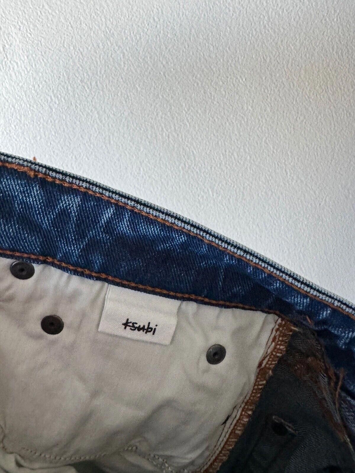Ksubi new Ksubi mens denim jean chitch 32 blue back flag tag Size US 32 / EU 48 - 8 Thumbnail