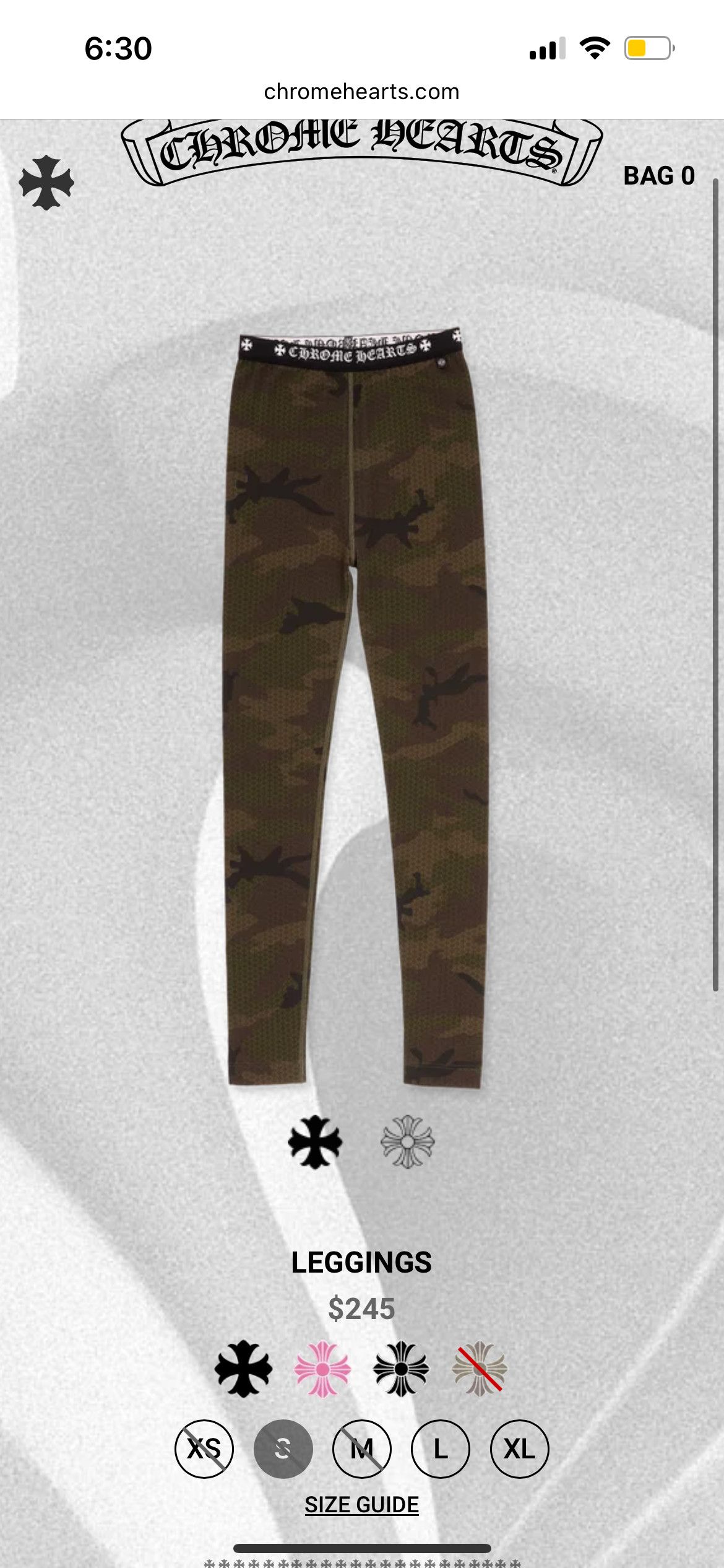 Chrome Hearts Chrome Hearts Leggings Camo Size Large Womans Size 32" / US 10 / IT 46 - 3 Thumbnail