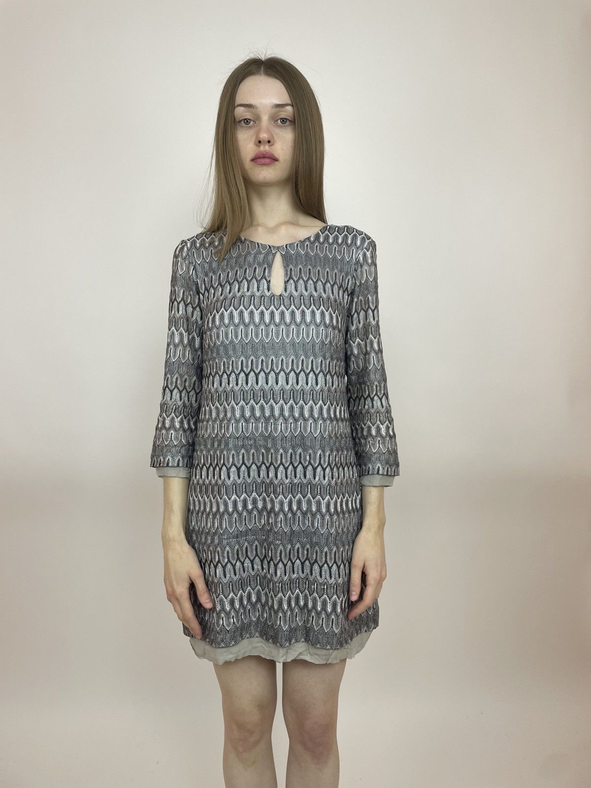 Japanese Brand ana alcazar dress Crochet Knit Lined Womens size 38 Size XS / US 0-2 / IT 36-38 - 2 Thumbnail