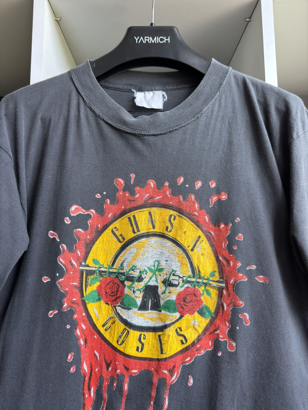 Band Tees Vintage 90s Guns N Roses Graphic Faded Band Tee Size US L / EU 52-54 / 3 - 3 Thumbnail