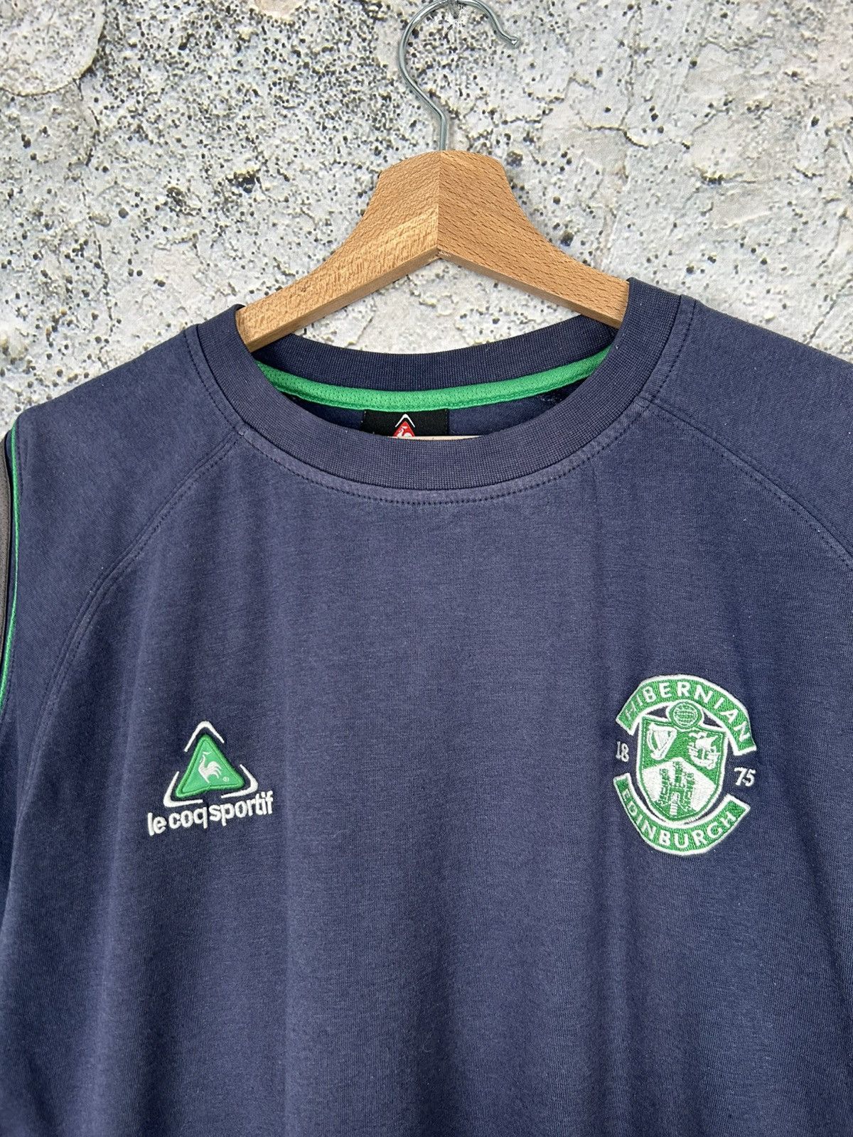 Le Coq Sportif Vintage Hibernian Edinburgh Le Coq Sportif Soccer Jersey Size US XL / EU 56 / 4 - 3 Thumbnail