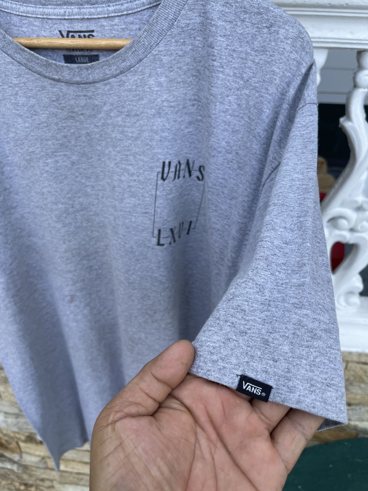 Vans Last Drop🔥Rarest🔥Vans Crescent Grey ERD SKATE TEE Size US L / EU 52-54 / 3 - 6 Thumbnail