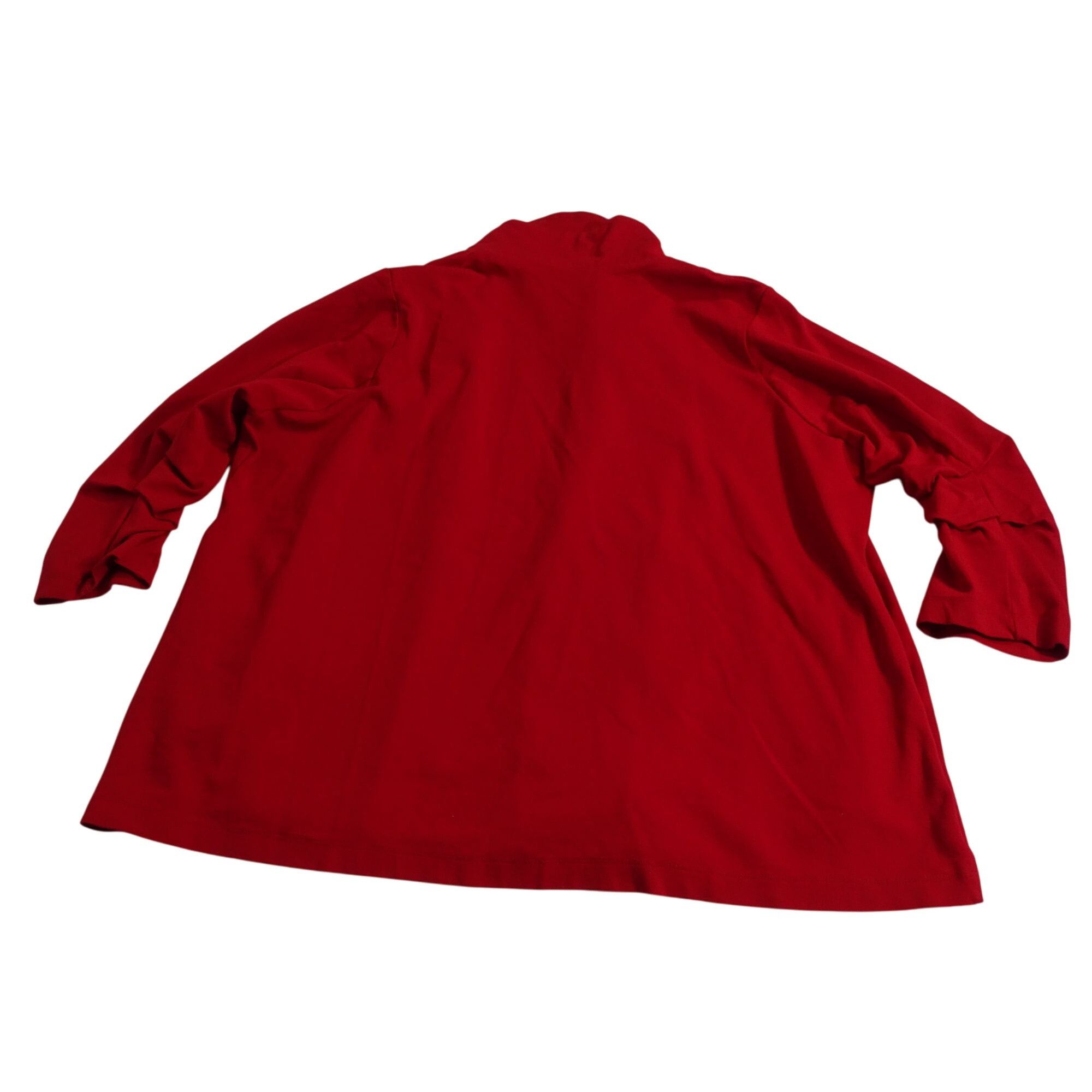 Other Dear Scarlett Women Red Open Front Blazer Jacket Size 3X Size 3XL / US 20-22 - 5 Thumbnail