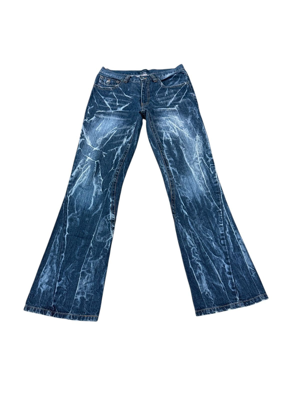 Japanese Brand JAPANESE BRAND SIGNAL POINT FLARE JEANS Size US 31 - 2 Thumbnail