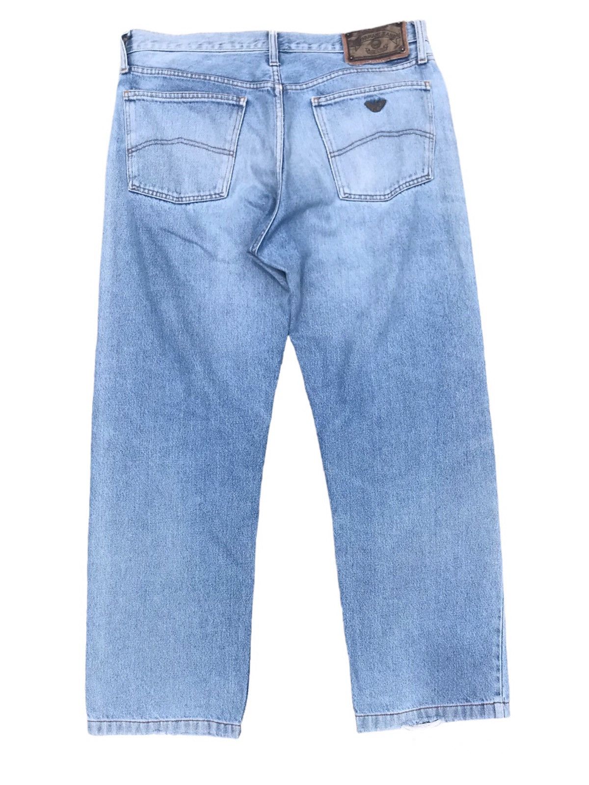 Armani × Giorgio Armani × Vintage Vintage Distressed Armani Jeans Made in Italy Denim Size US 34 / EU 50 - 2 Thumbnail