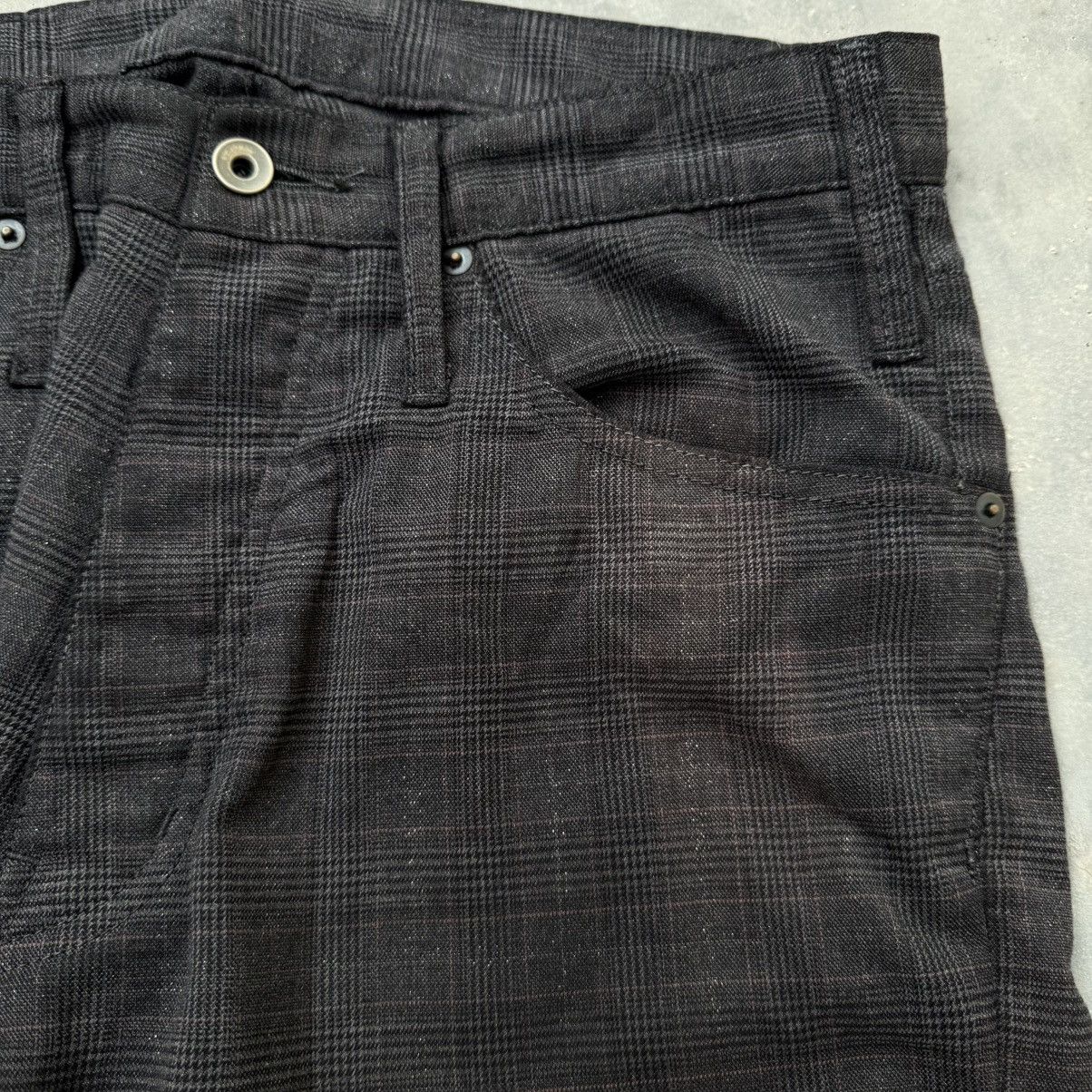 Le Grande Bleu (L.G.B.) Very Rare LGB Plaid Glittery Flare Pants Size 32" / US 10 / IT 46 - 7 Thumbnail