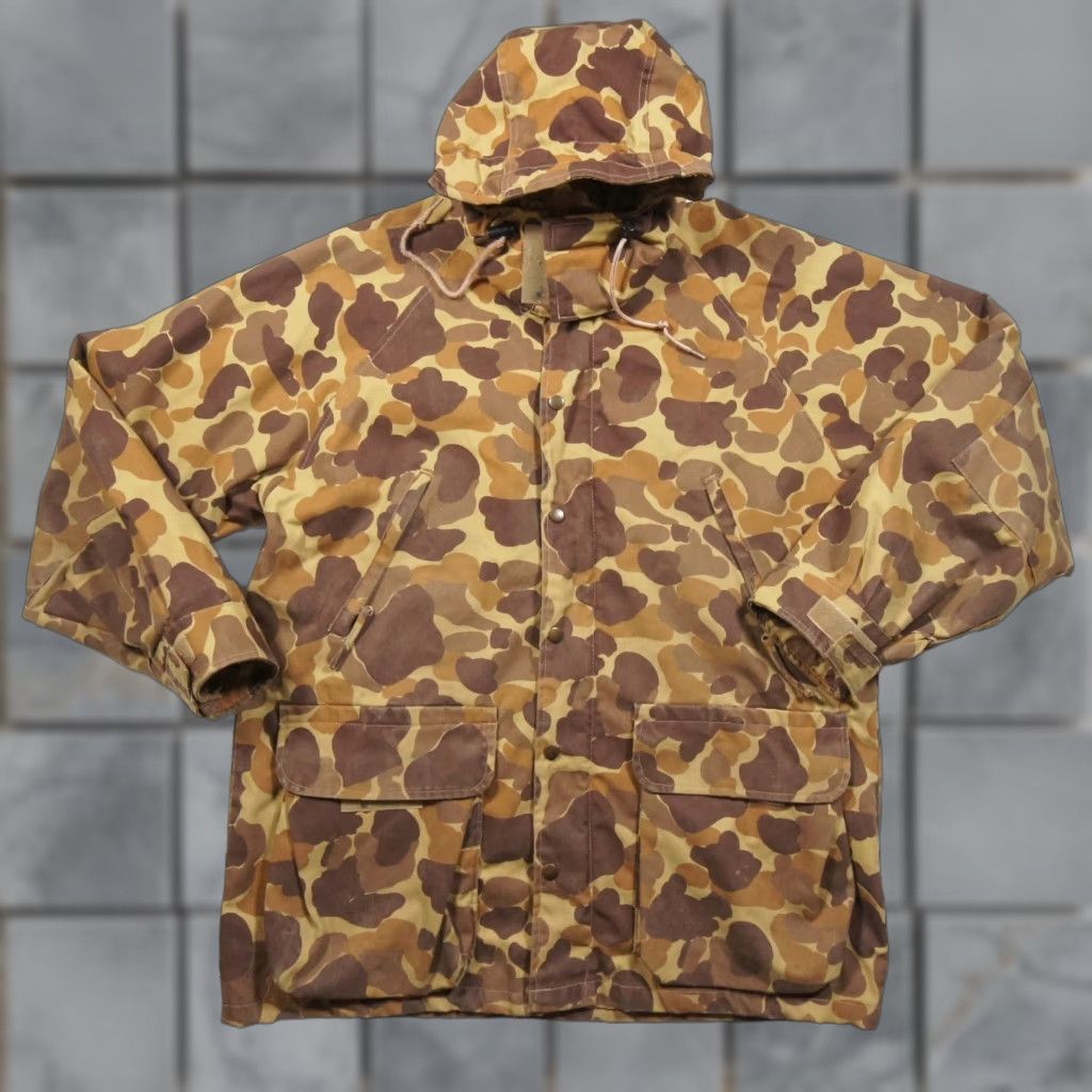 Vintage VINTAGE Gamehide Camouflage Hunting Jacket Men Medium Hooded Canvas Outdoor Military Style Fall Spring Winter Mens Size US M / EU 48-50 / 2 - 1 Thumbnail