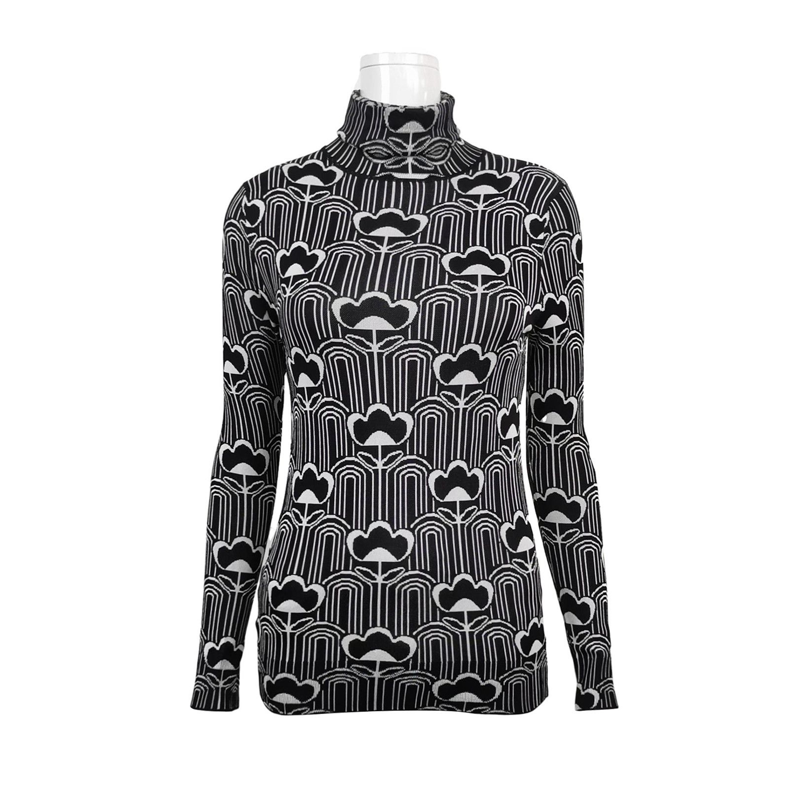 Prada Prada Patterned Turtleneck Sweater IT 38 Size XS / US 0-2 / IT 36-38 - 1 Thumbnail