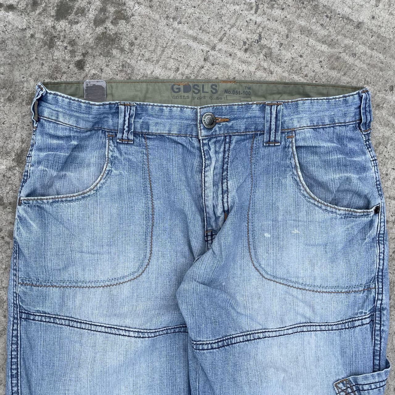 Le Grande Bleu (L.G.B.) Vintage Japanese Style GDSLS Crazy Fit Jeans Double Knee Size US 32 / EU 48 - 7 Thumbnail