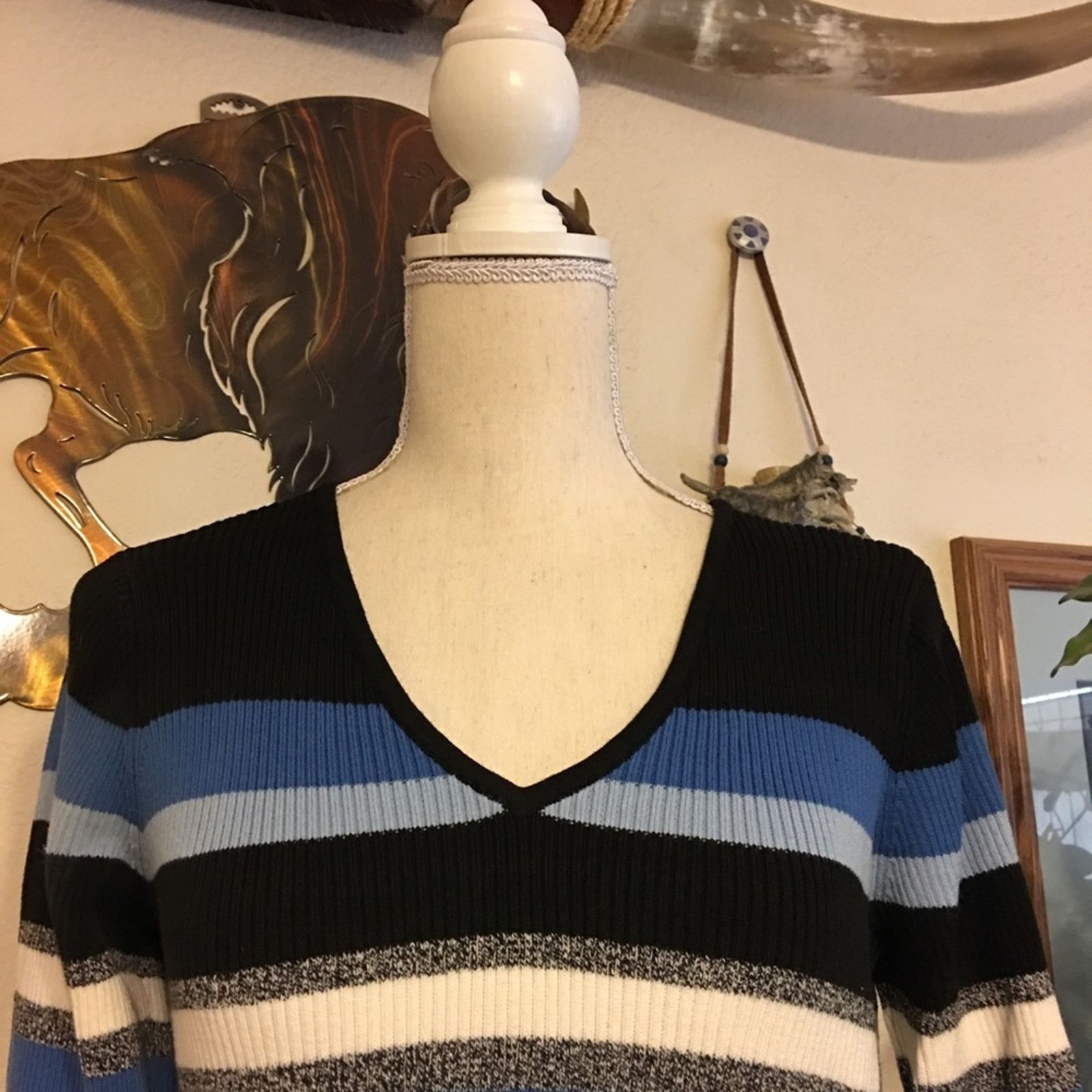Other Villager by Liz Claiborne striped sweater Size S / US 4 / IT 40 - 4 Thumbnail