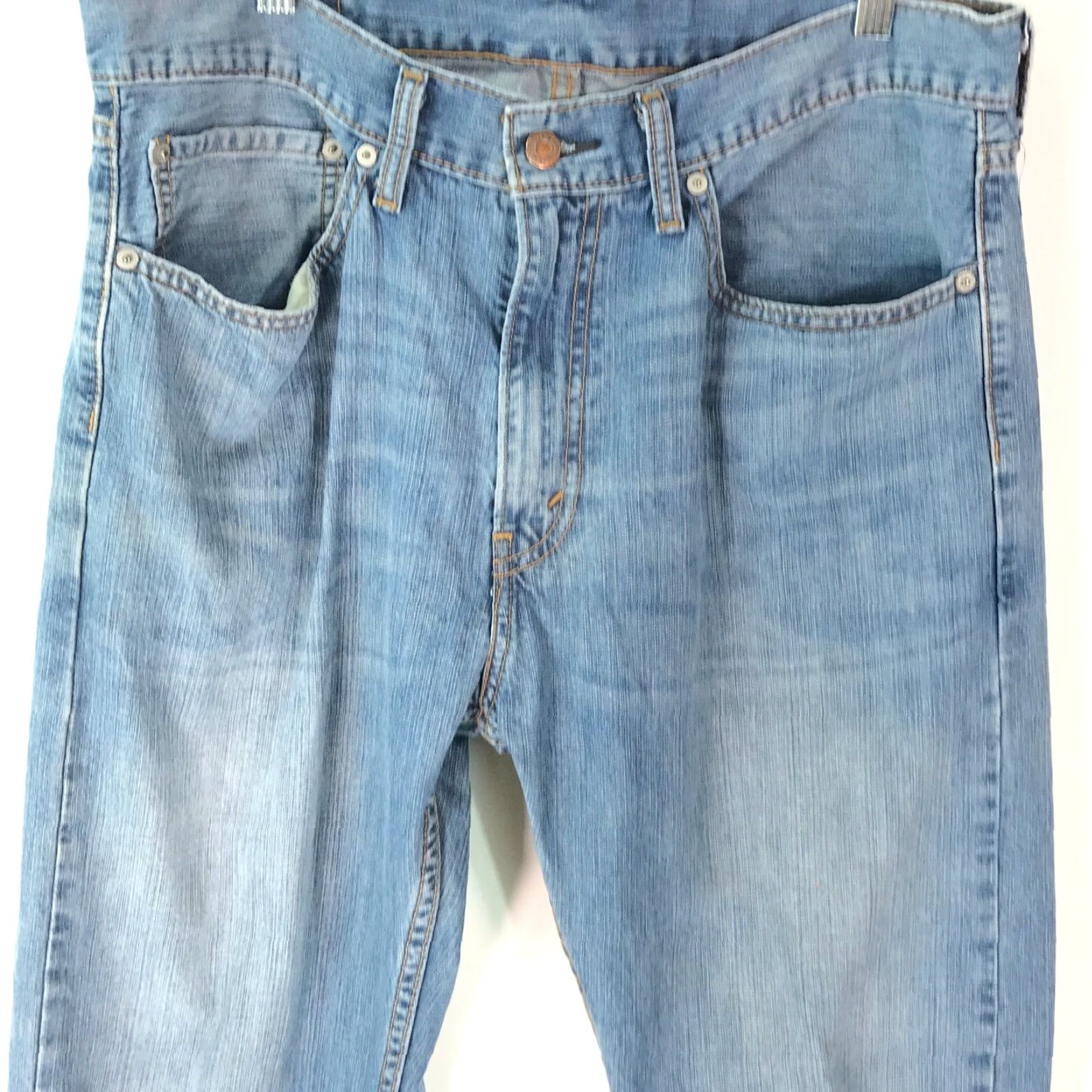 Levi's VINTAGE Levis Strauss 505 Mens Regular Fit Casual Straight Blue Denim Jeans 34X30 Size US 34 / EU 50 - 3 Thumbnail