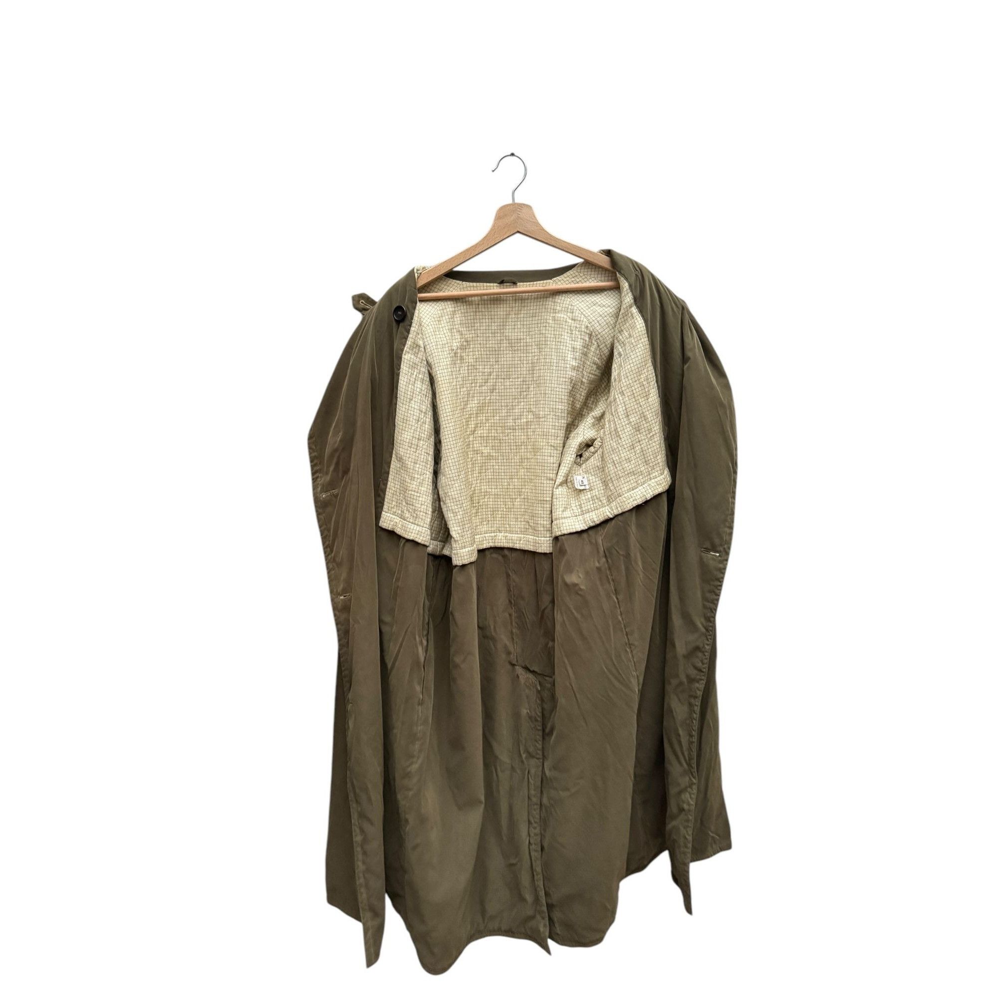 Jil Sander Kaki Cotton Trench Coat Size M / US 6-8 / IT 42-44 - 5 Thumbnail