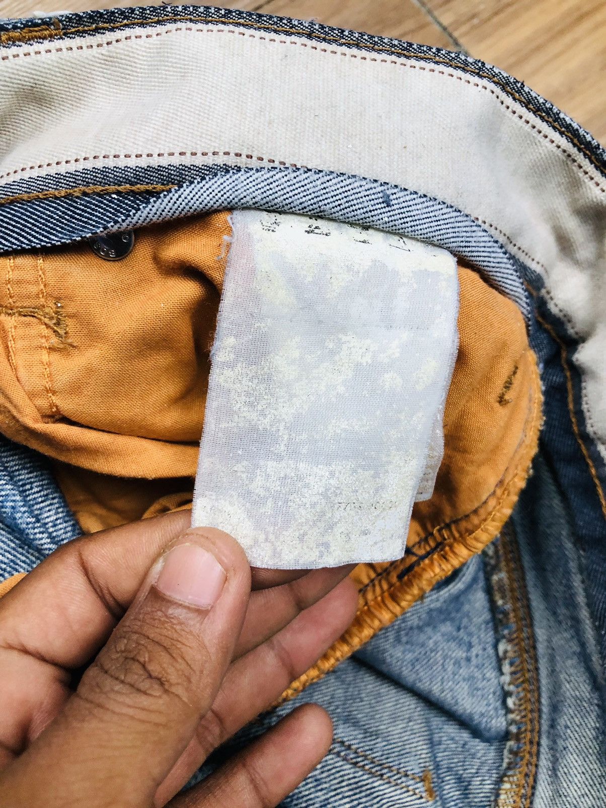 Japanese Brand Boss Orange Distressed Jeans (33) Size US 30 / EU 46 - 15 Thumbnail