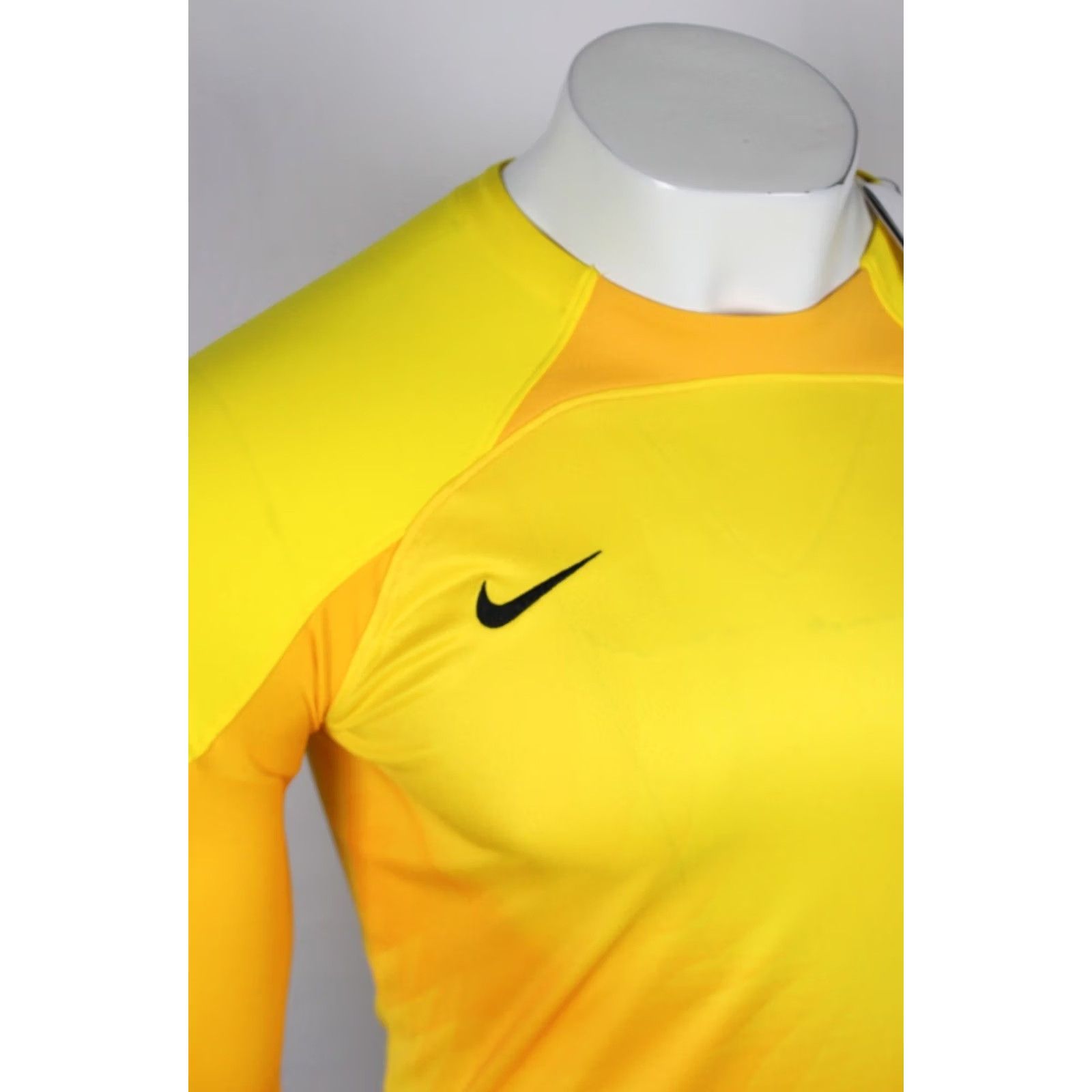 Nike Nike Men's Soccer Dri Fit Long Sleeve Jersey GK Gardient IV Small Yellow Slim Shirt Size US S / EU 44-46 / 1 - 4 Thumbnail
