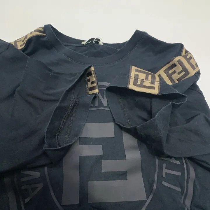Fendi Fendi SS21 Black Knit Short Sleeve T-Shirt -2507 Size XS / US 0-2 / IT 36-38 - 7 Thumbnail