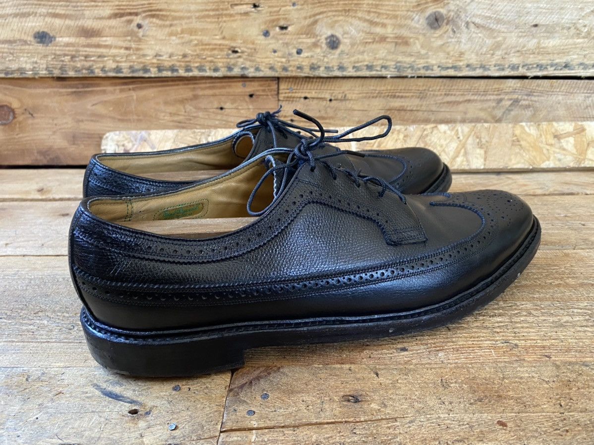 Florsheim × Vintage Vintage pebble grain wingtip oxford leather shoes 12C Size US 12 / EU 45 - 8 Thumbnail