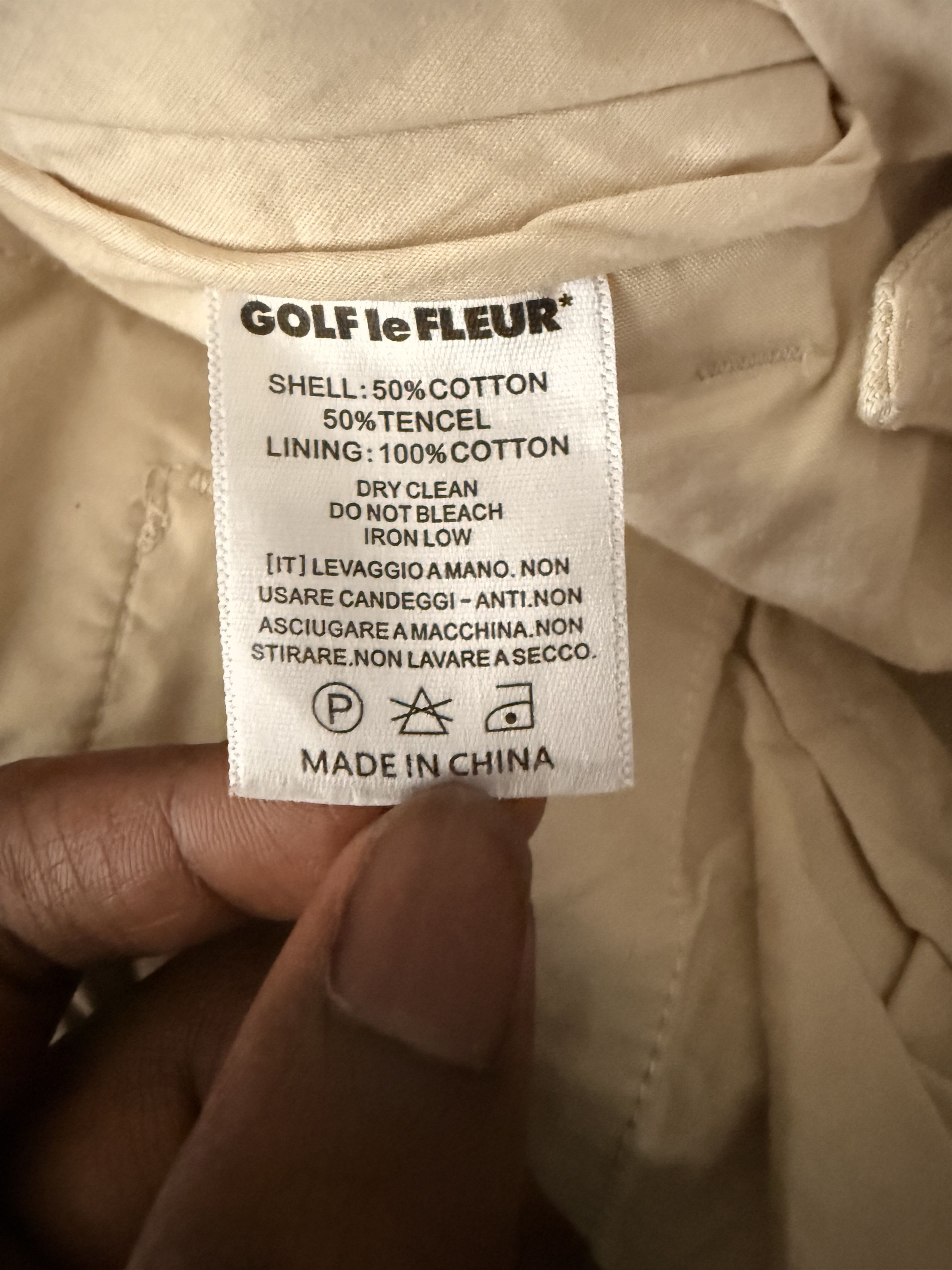 Golf le Fleur Golf Le Fleur Chainstitch Trousers Cream Size US 28 / EU 44 - 6 Thumbnail