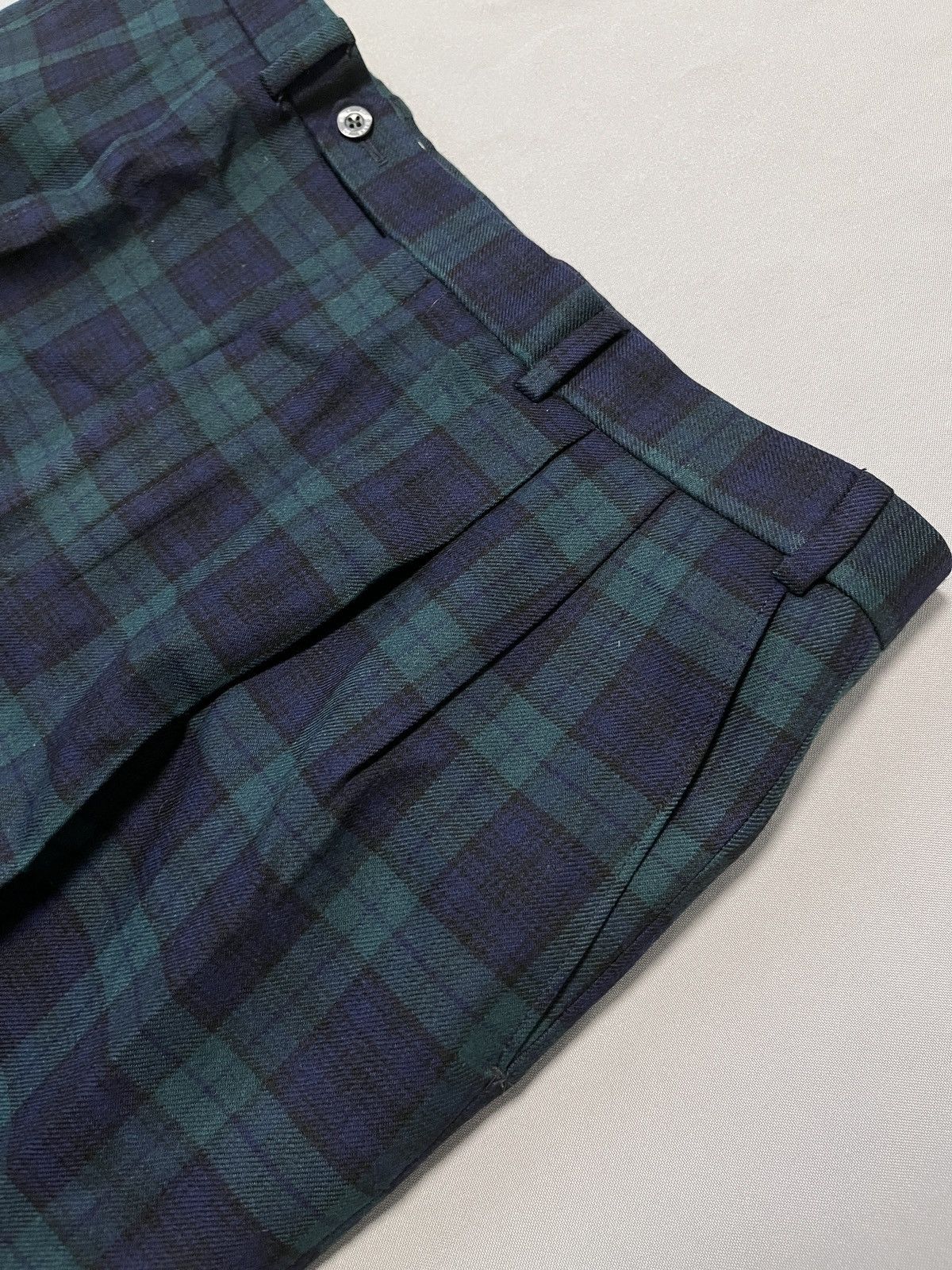 DAKS Daks London Signature Wool Black Watch Tartan Wide Pants Size US 36 / EU 52 - 8 Thumbnail