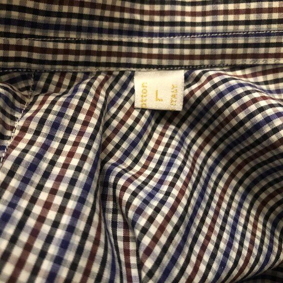 Brioni BRIONI men's 100%cotton casual shirt size: L made in Italy Size US L / EU 52-54 / 3 - 13 Thumbnail