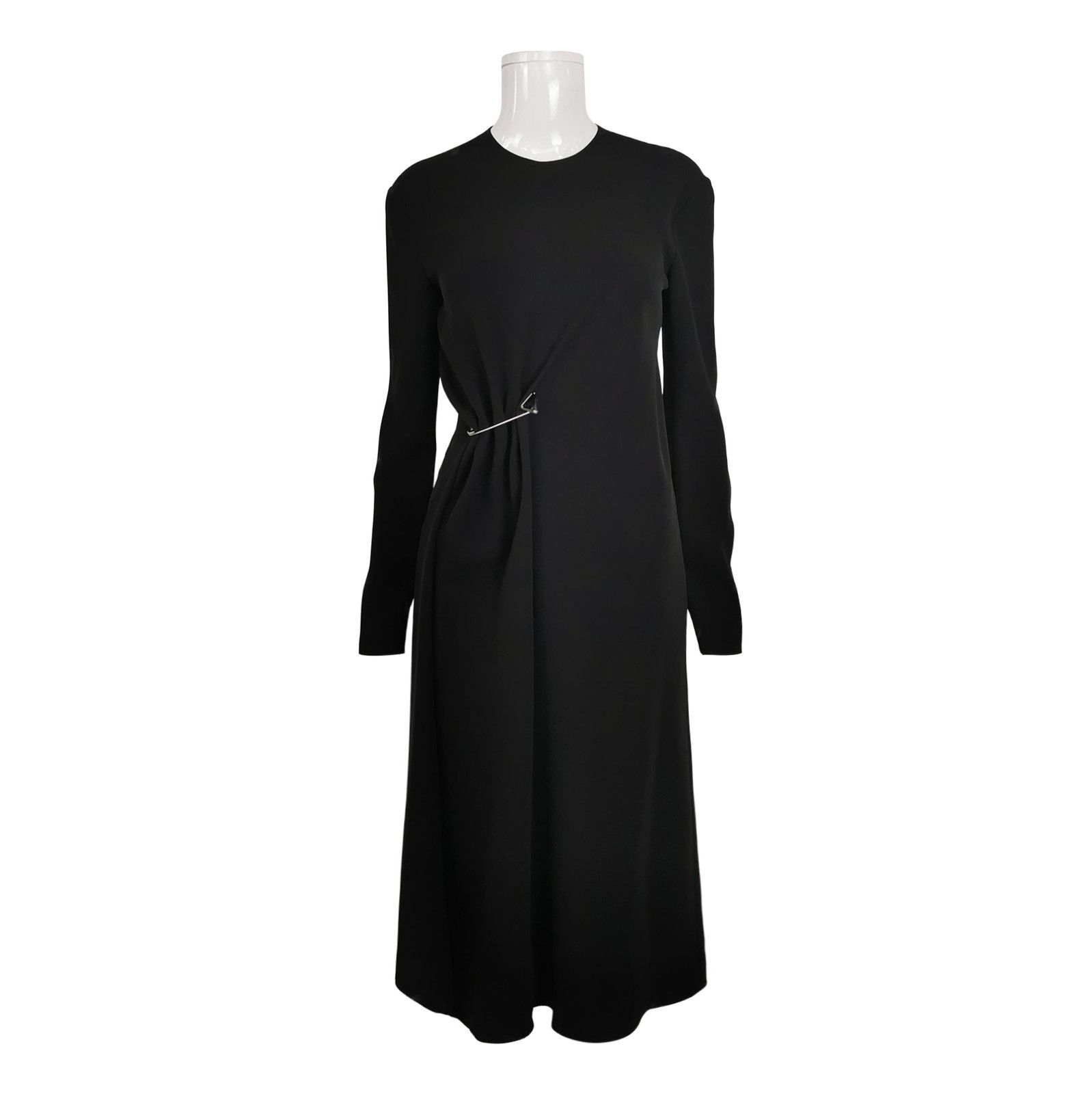 Prada Prada Black Round Neck Long Dress - dmc Size S / US 4 / IT 40 - 1 Thumbnail