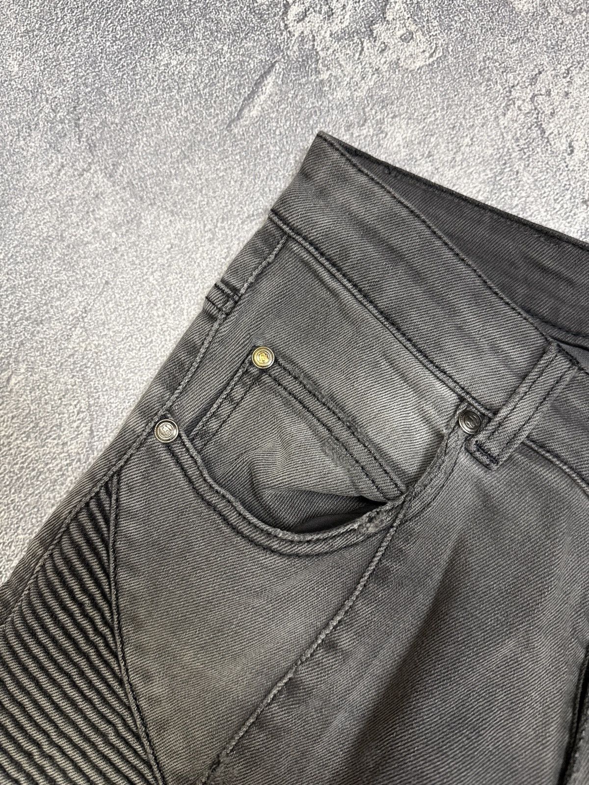 Balmain Archive Pierre Balmain Biker Pants Vintage Luxury Designer Size US 30 / EU 46 - 5 Thumbnail