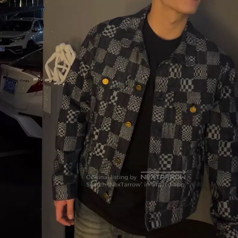 Louis Vuitton Louis Vuitton Checkerboard denim jacket Size US M / EU 48-50 / 2 - 7 Thumbnail