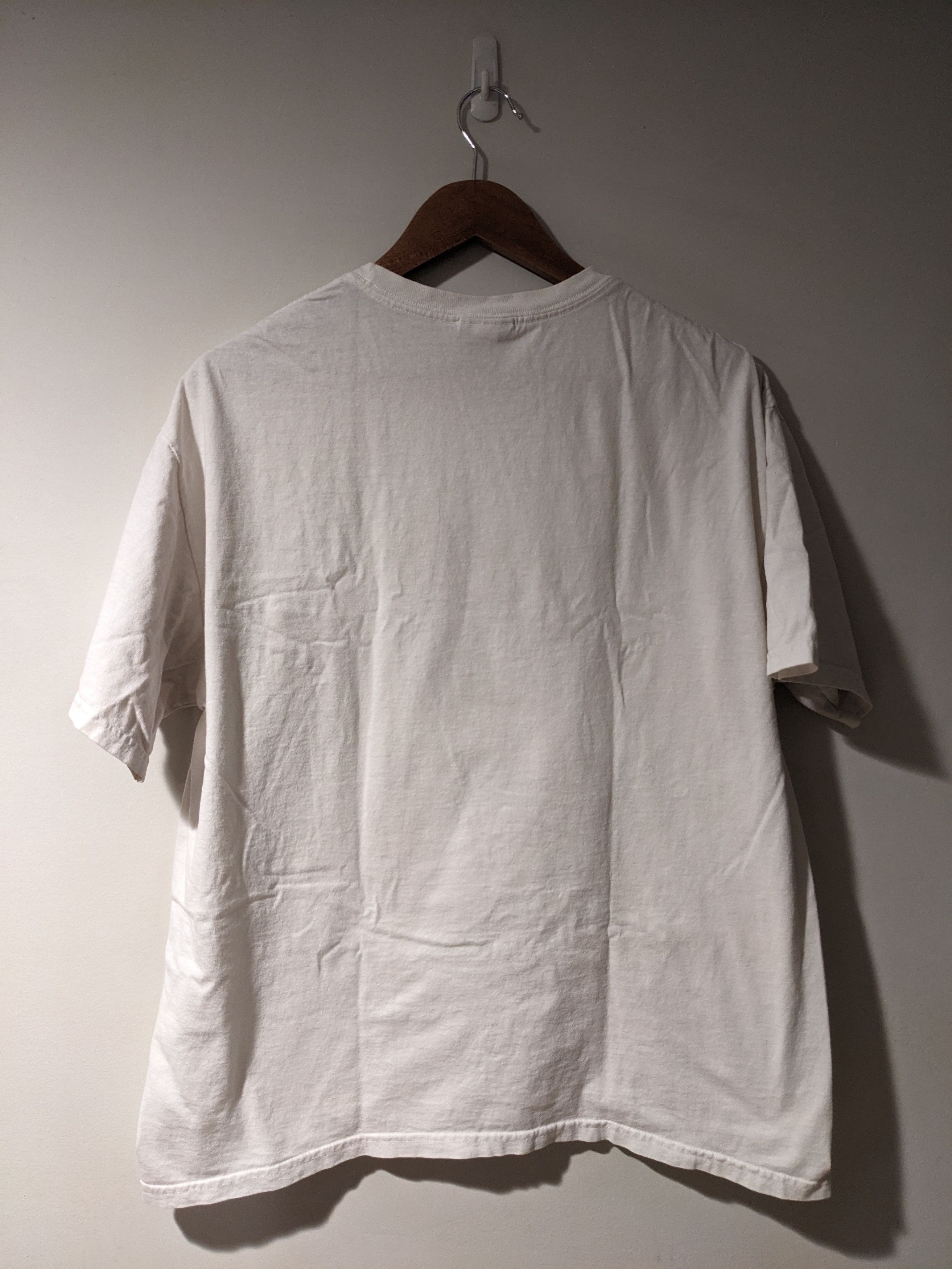 Nike × Vintage Vintage Y2K Nike Big Swoosh Check White Large T-Shirt Size US L / EU 52-54 / 3 - 8 Thumbnail