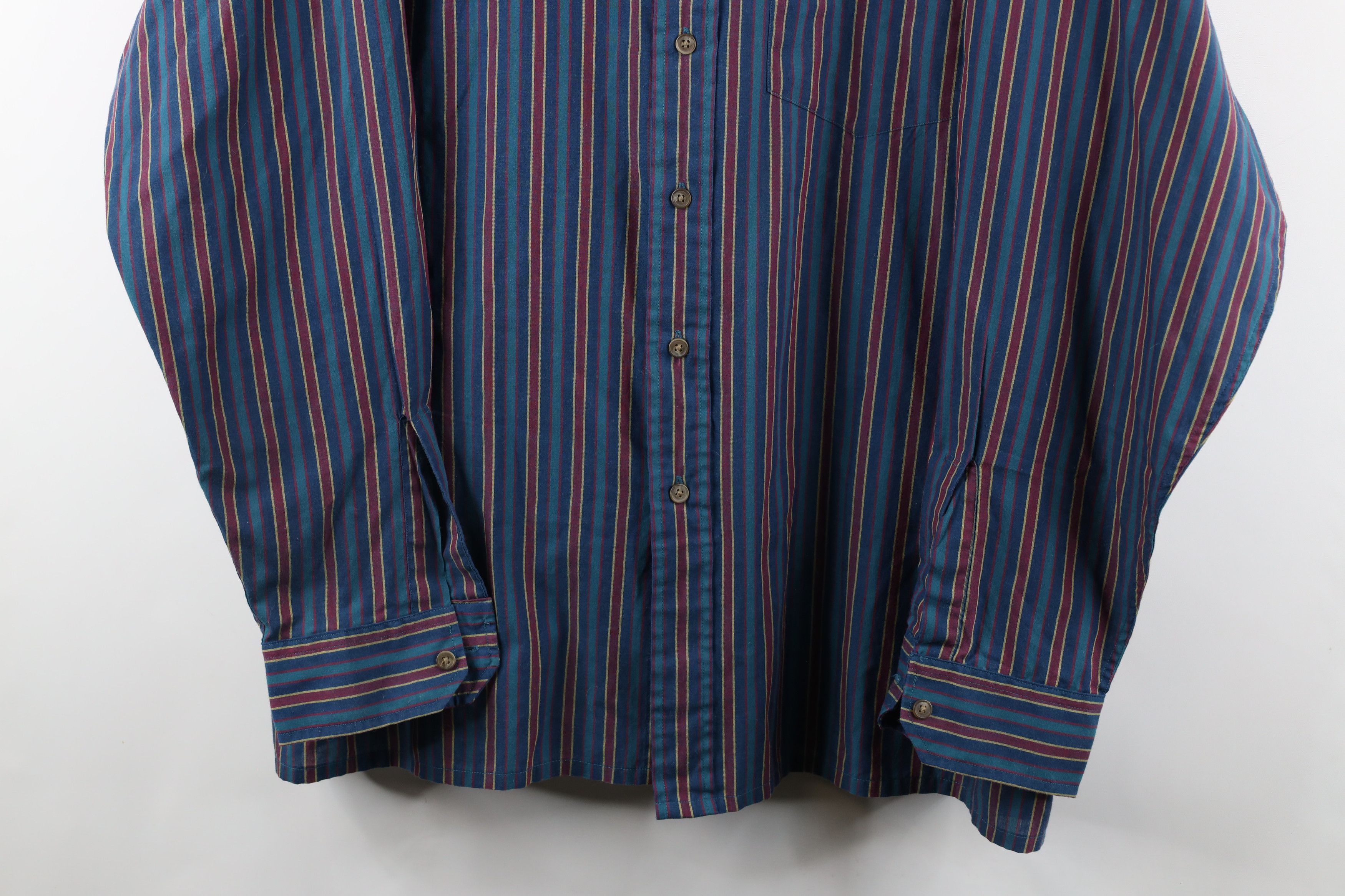 Vintage Vintage 90s Streetwear Rainbow Striped Button Down Shirt Size US XXL / EU 58 / 5 - 3 Thumbnail