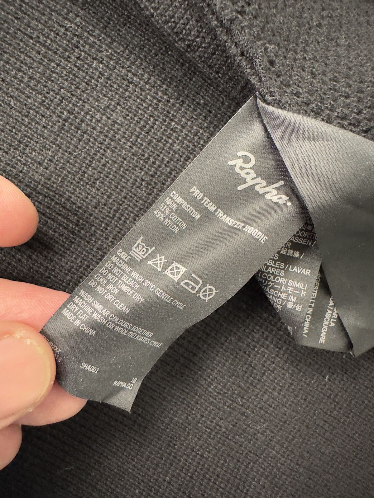 Rapha Rapha Black Cotton/Nylon Hoodie Size M Size US M / EU 48-50 / 2 - 13 Thumbnail