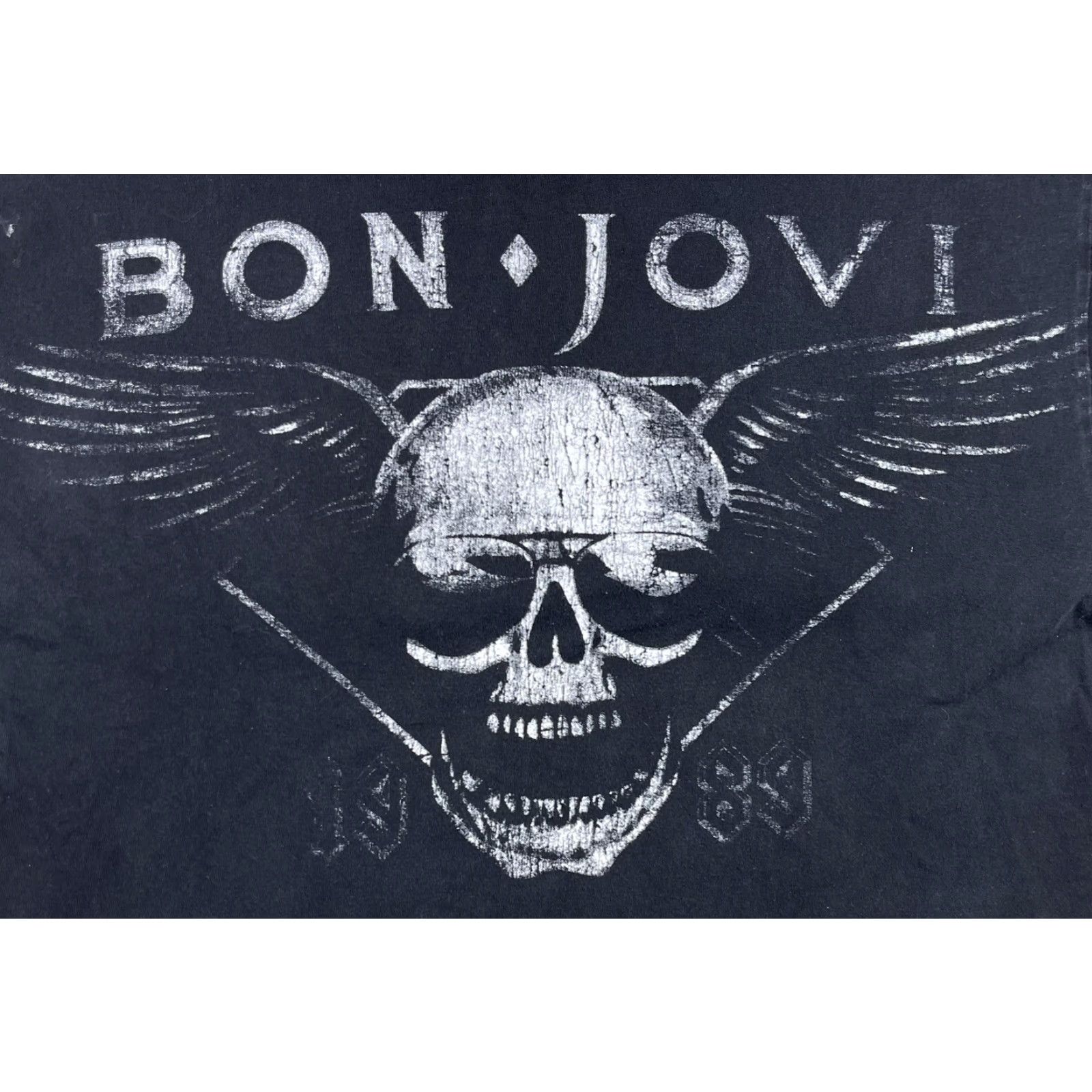 Gloverall VINTAGE Bon Jovi Shirt Men XL Crew Neck Black 90s Rock Band Tour 1989 Aerosmith Print Size US XL / EU 56 / 4 - 2 Thumbnail