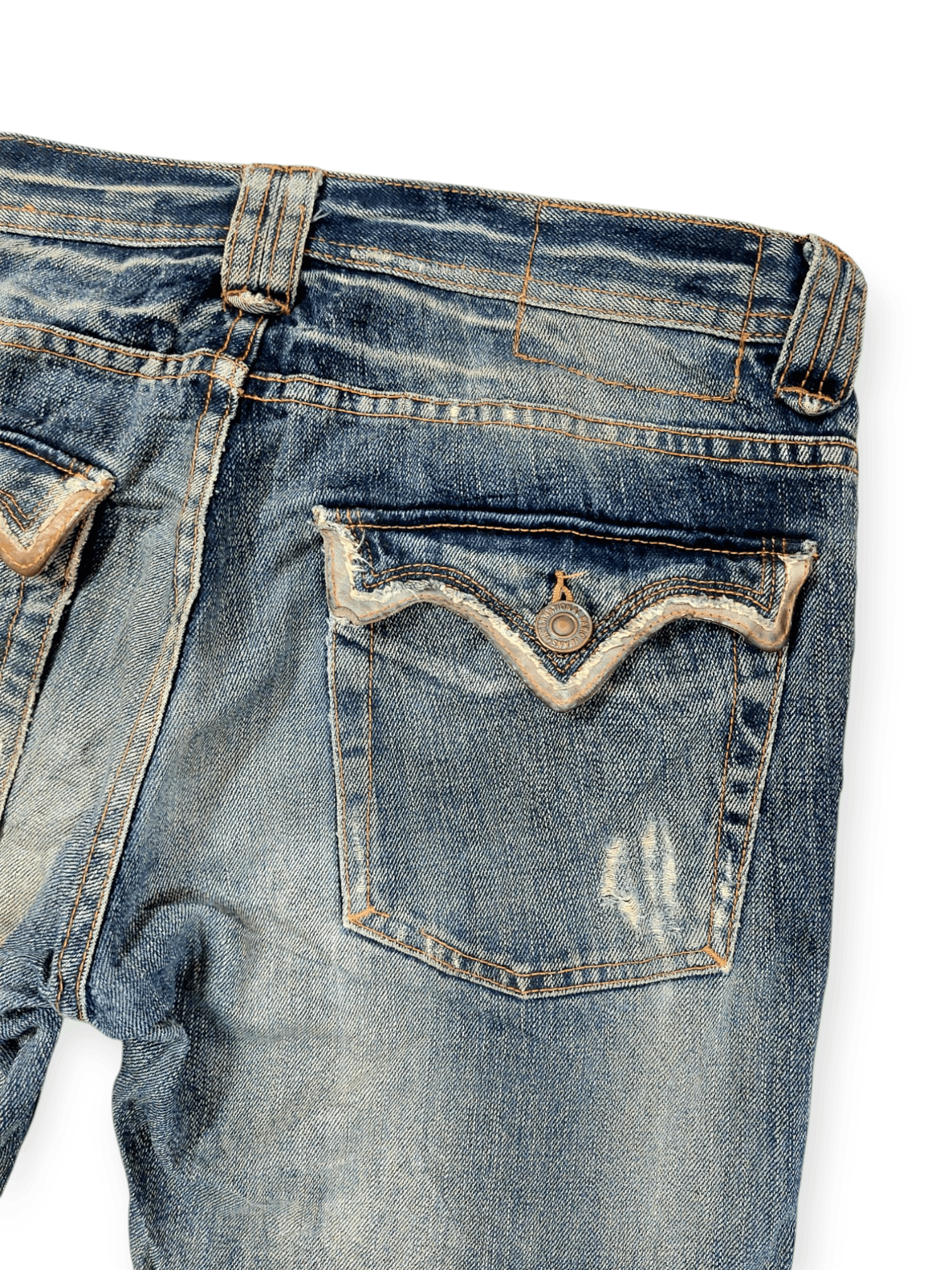 Vintage Vintage Edge Ruppert Punk Flare Denim Size US 32 / EU 48 - 14 Thumbnail