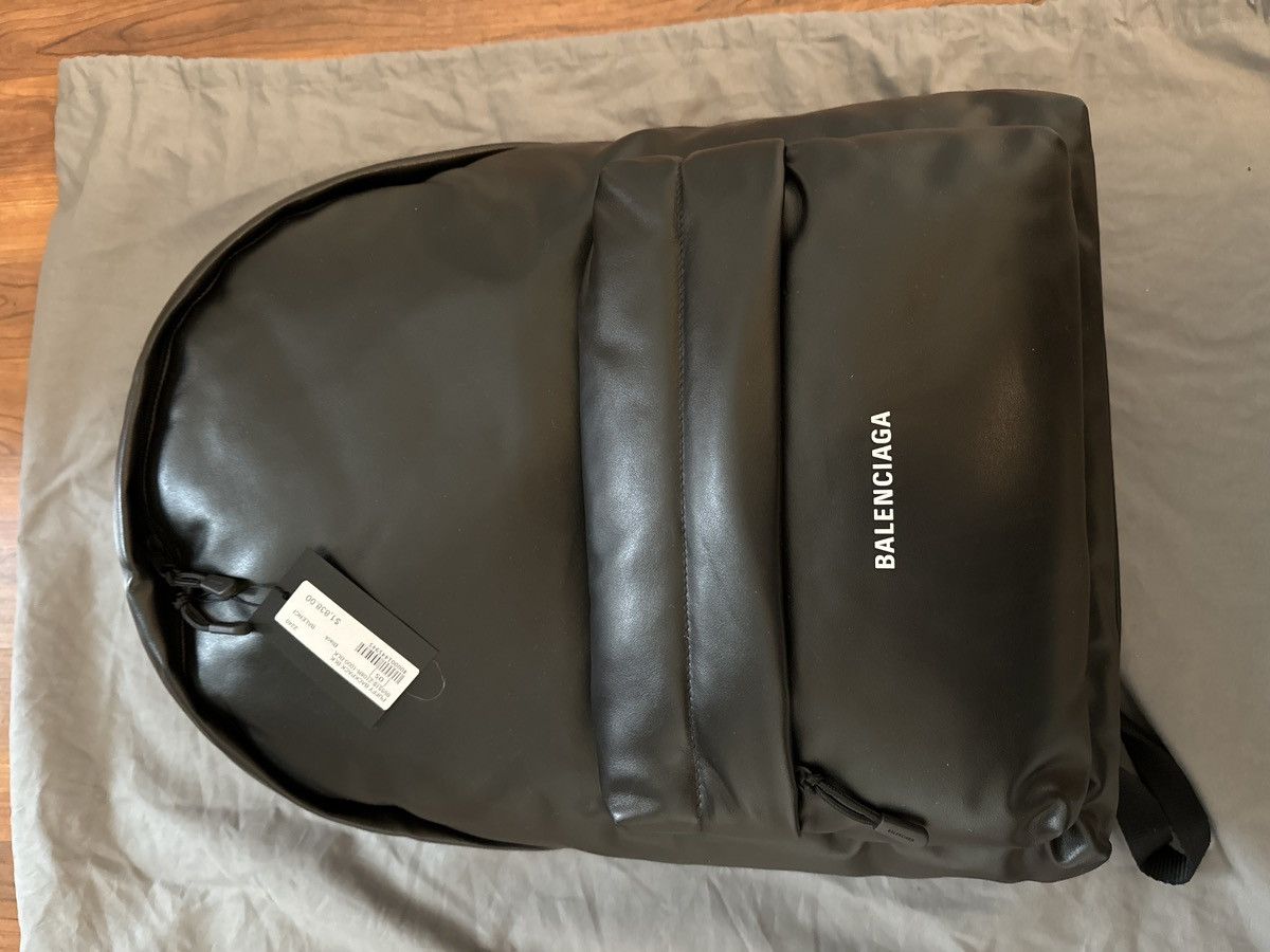 Balenciaga Balenciaga Puffy Backpack Black Grailed