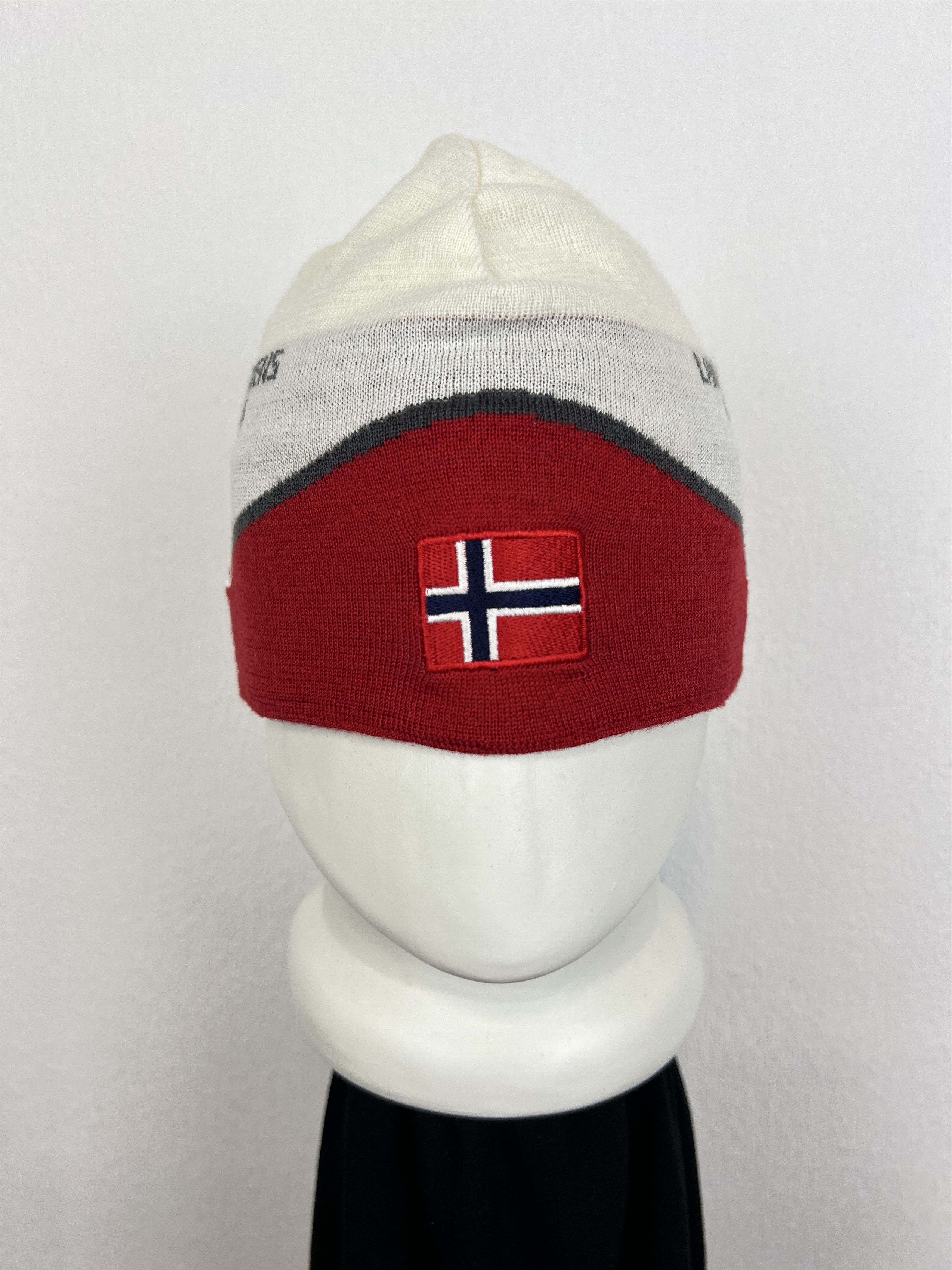 Vintage Swix Beanie Hat Ski Cap Red Biathlon Lined Norway Flag Sport Size ONE SIZE - 2 Thumbnail