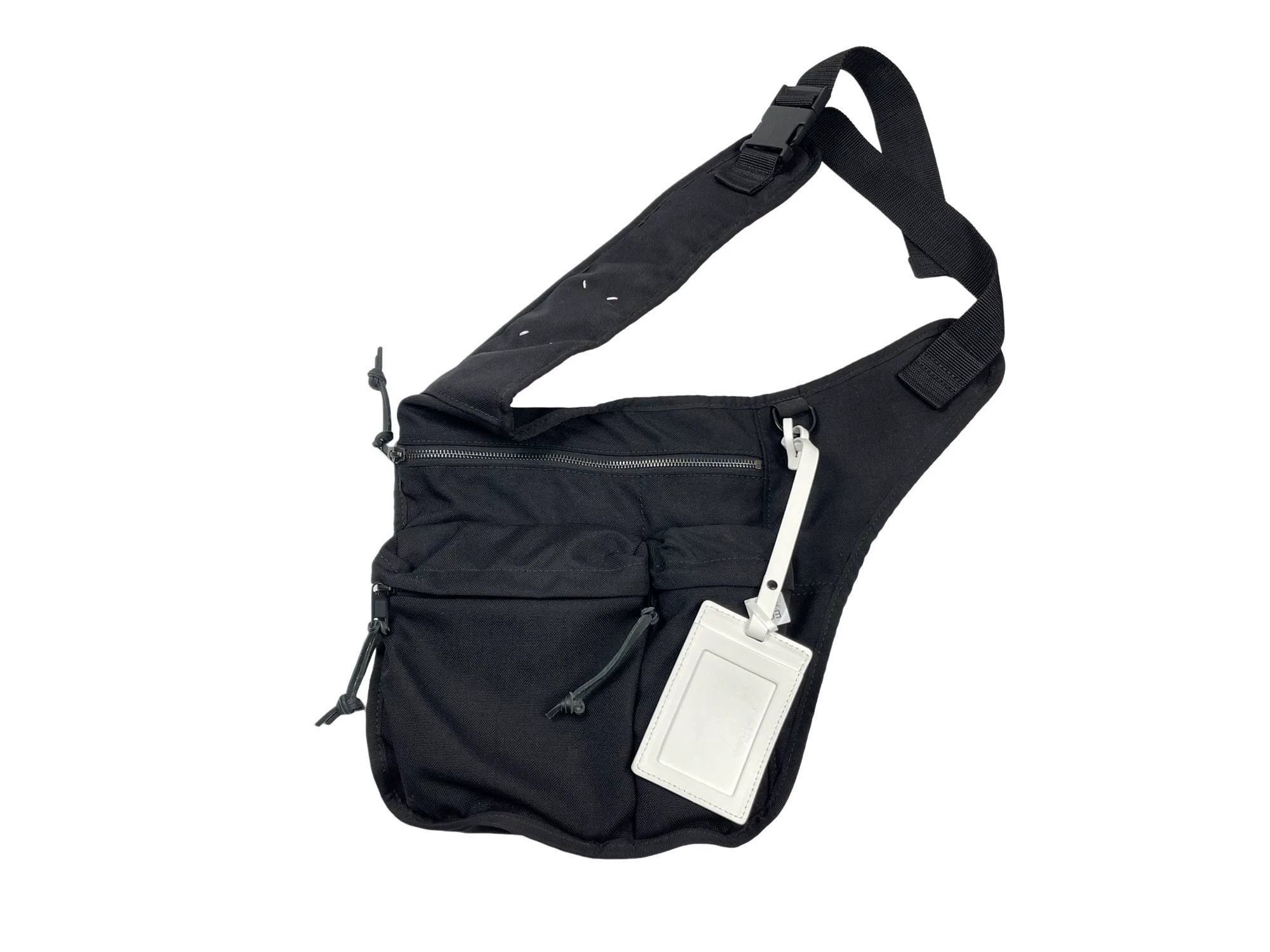 Maison Margiela Maison Margiela Black Four-Stitch Crossbody Bag Size ONE SIZE - 1 Thumbnail