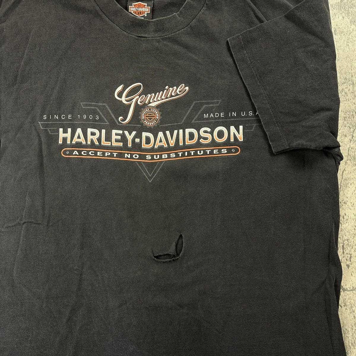 Harley Davidson × Vintage Vintage Harley Davidson T Shirt BLACK Size US XL / EU 56 / 4 - 8 Thumbnail