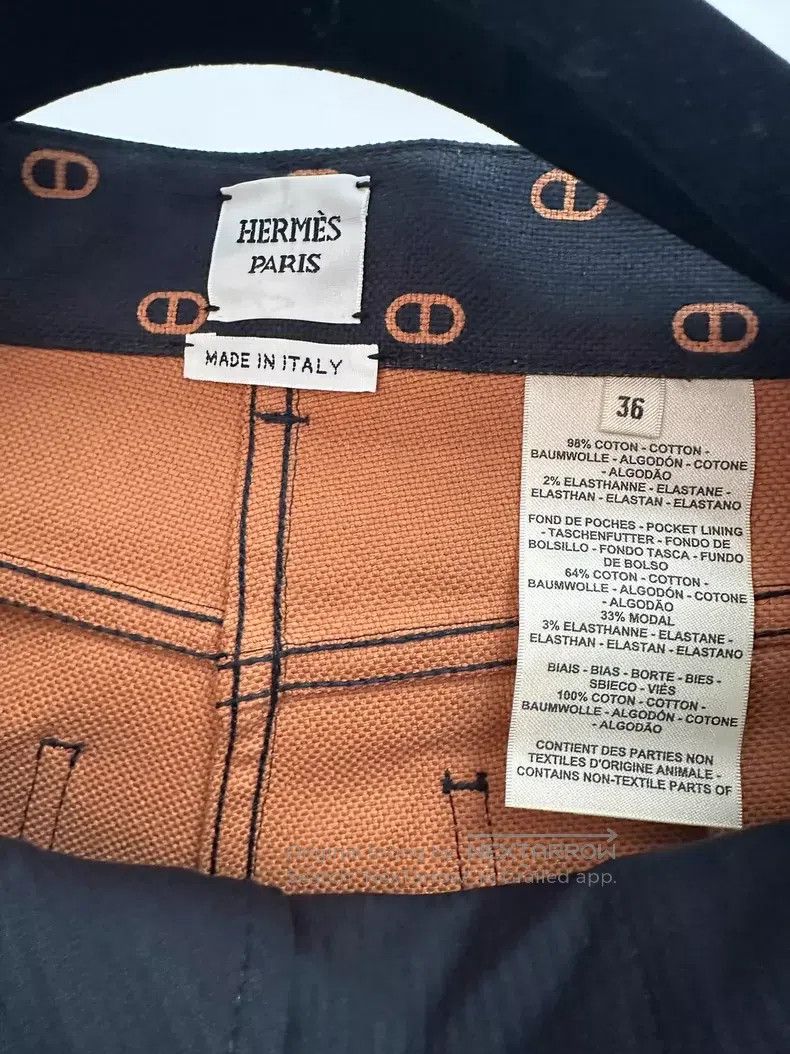 Hermes Hermes Pig Nose Pattern Full Print Straight Leg Casual Tro Size 24" / US 00 / IT 34 - 2 Thumbnail