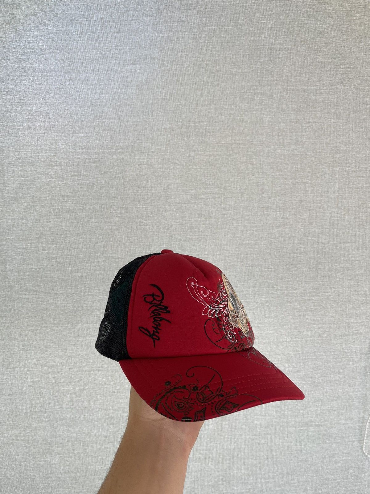 Billabong × Vintage Billabong vintage cap Y2K torn rare hat streetwear Size ONE SIZE - 2 Thumbnail