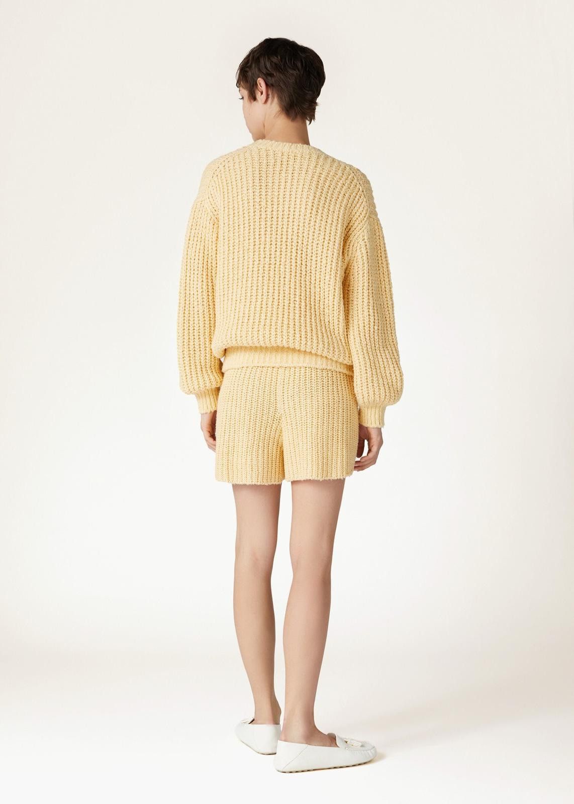 Loro Piana o1srvl11e0425 FAN6406 Cocooning Crewneck Sweater in Yellow Size S / US 4 / IT 40 - 3 Thumbnail