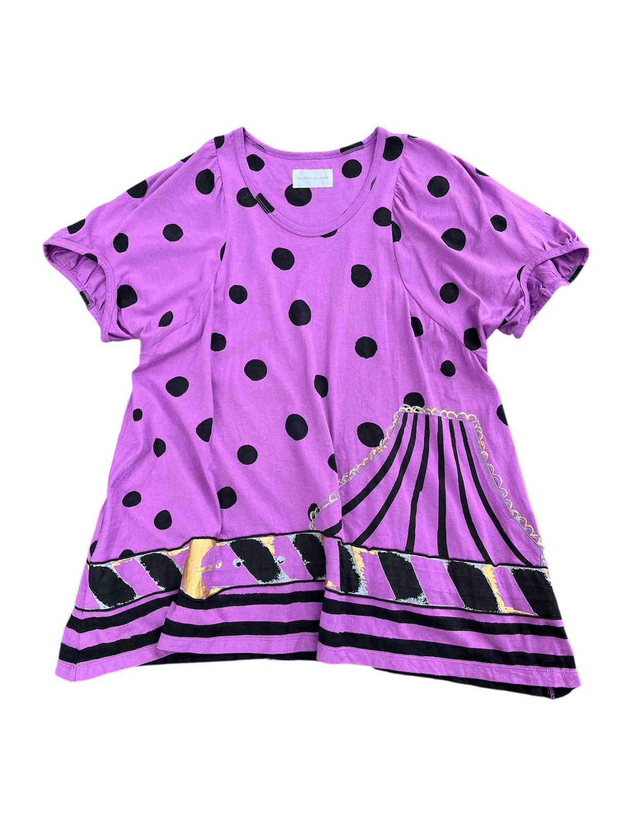 Issey Miyake Tsumori Chisato by Issey Miyake Printed Blouse Ne Net Size M / US 6-8 / IT 42-44 - 1 Thumbnail