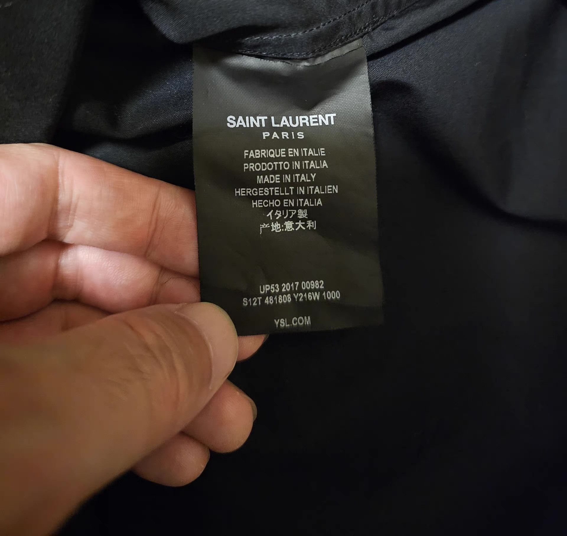 Saint Laurent Paris Saint Laurent Paris black shirt Size US L / EU 52-54 / 3 - 5 Thumbnail