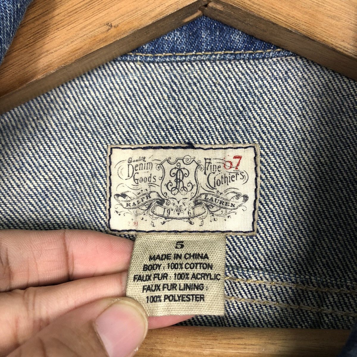 Ralph Lauren 📌For Kids 📌 Vintage Denim Jacket Ralph Lauren Size US XXS / EU 40 - 18 Thumbnail