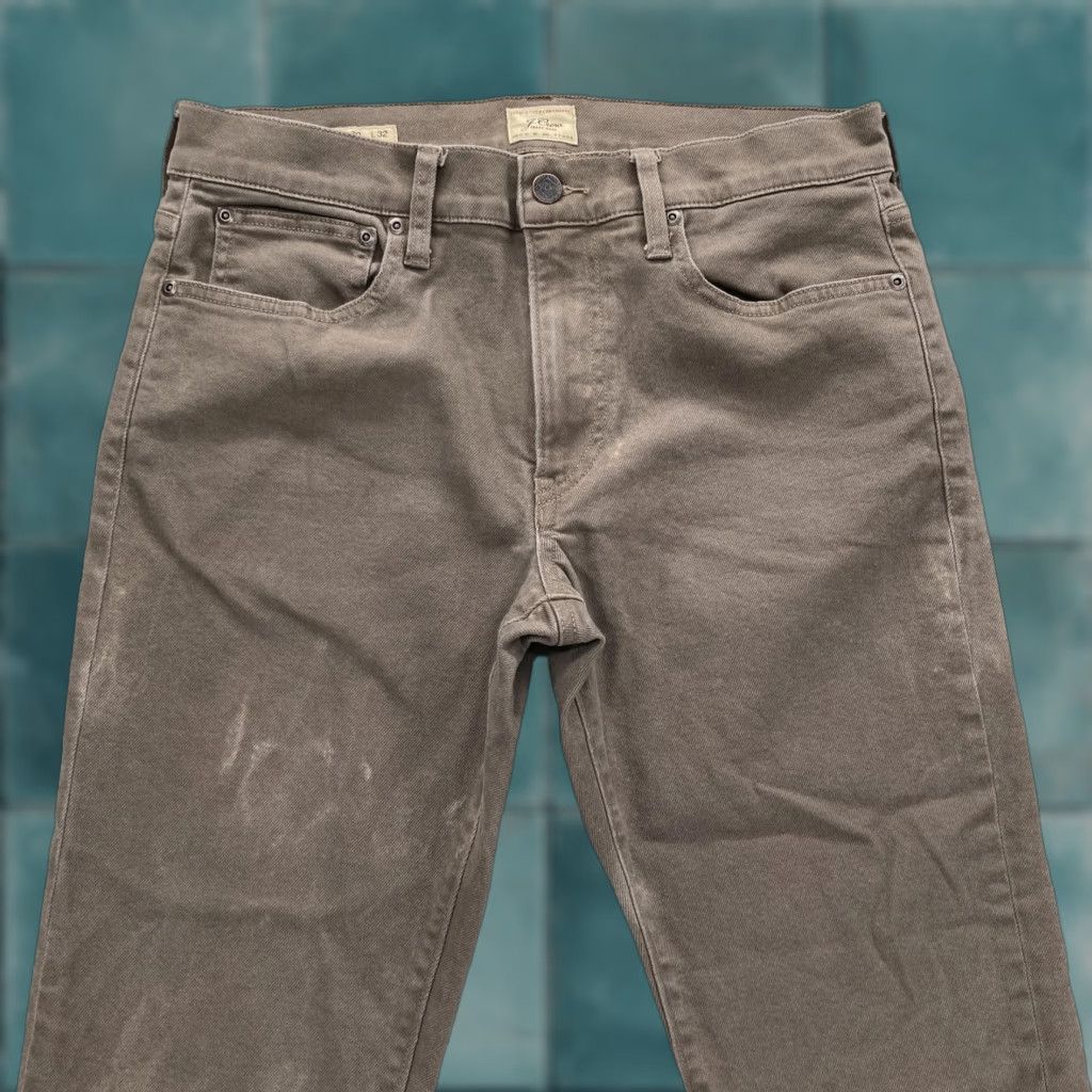 J.Crew J Crew 770 Jeans Mens 30x32 Straight Taper Brown Stretch Denim Preppy Casual Size US 30 / EU 46 - 1 Thumbnail