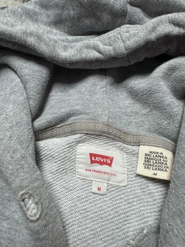 Levi's Levis hoodie gray red M Size US M / EU 48-50 / 2 - 3 Thumbnail