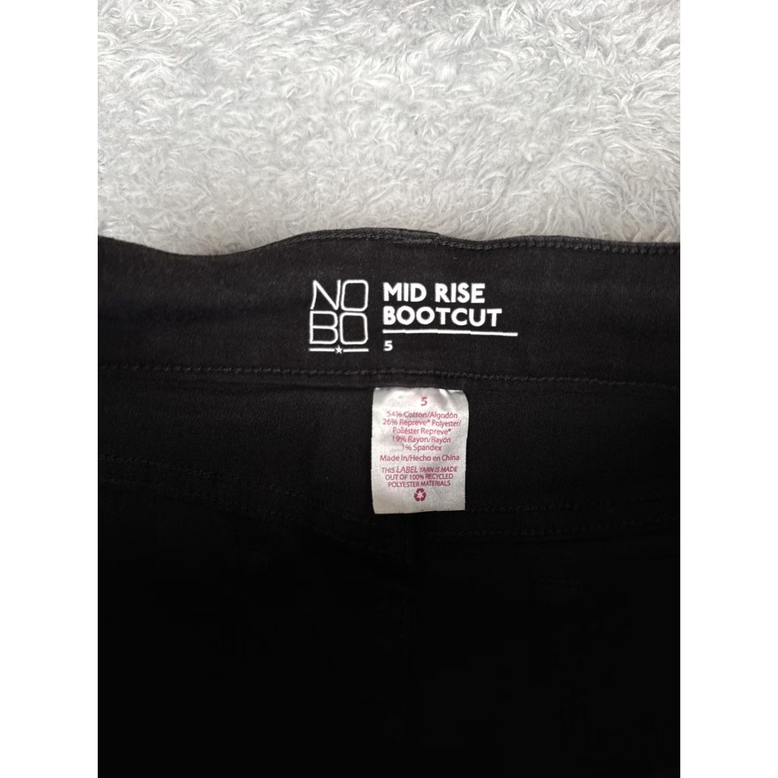 Vintage Nobo Jeans Juniors 5 Bootcut Dark Wash Mid Rise Stretch Denim Pants 5-Pocket Black Women's Size 27" / US 4 / IT 40 - 6 Thumbnail