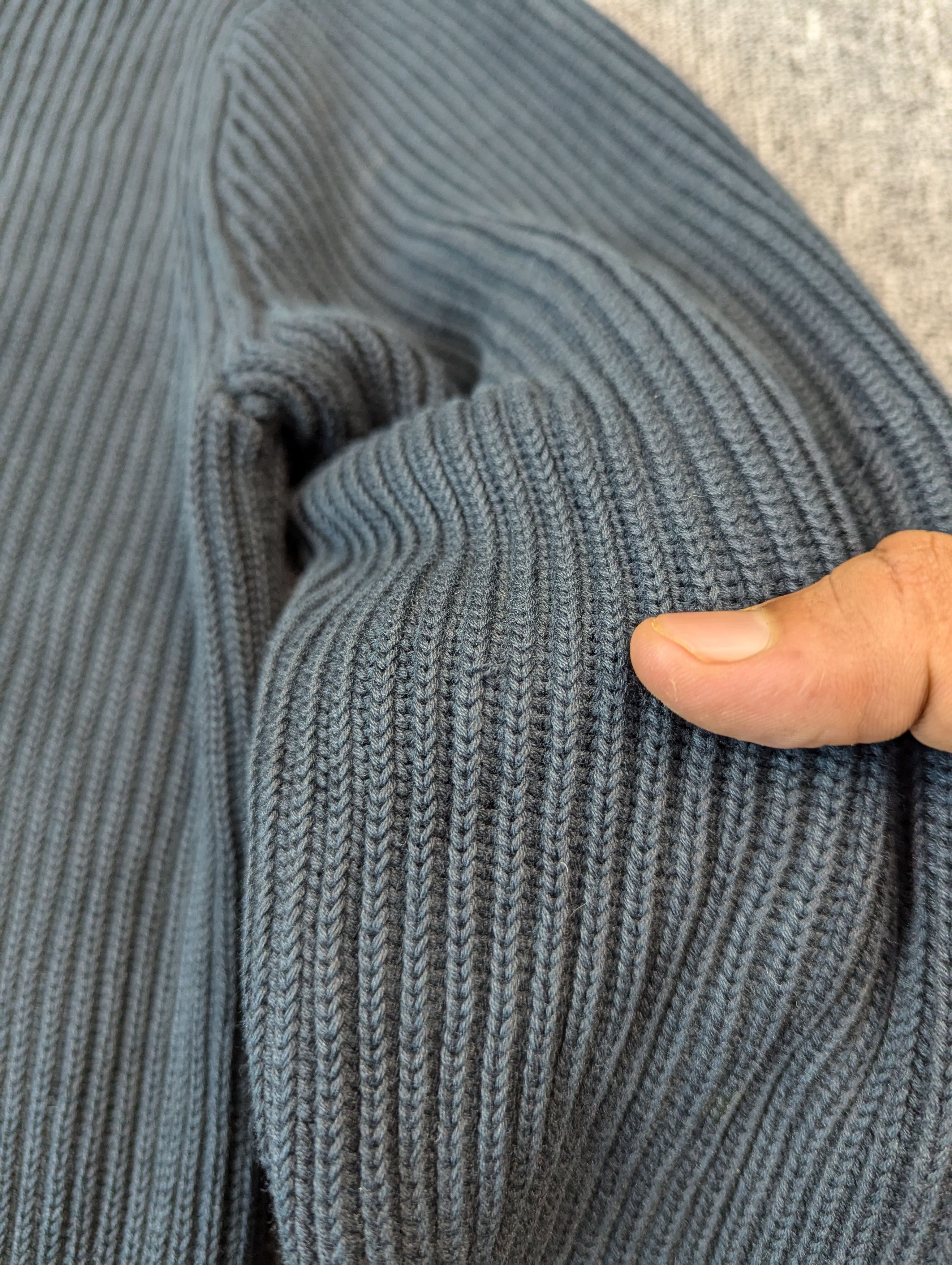 Fred Perry Fred Perry Knitted Full Zipper Sweater Dark Blue Size M Size US M / EU 48-50 / 2 - 7 Thumbnail