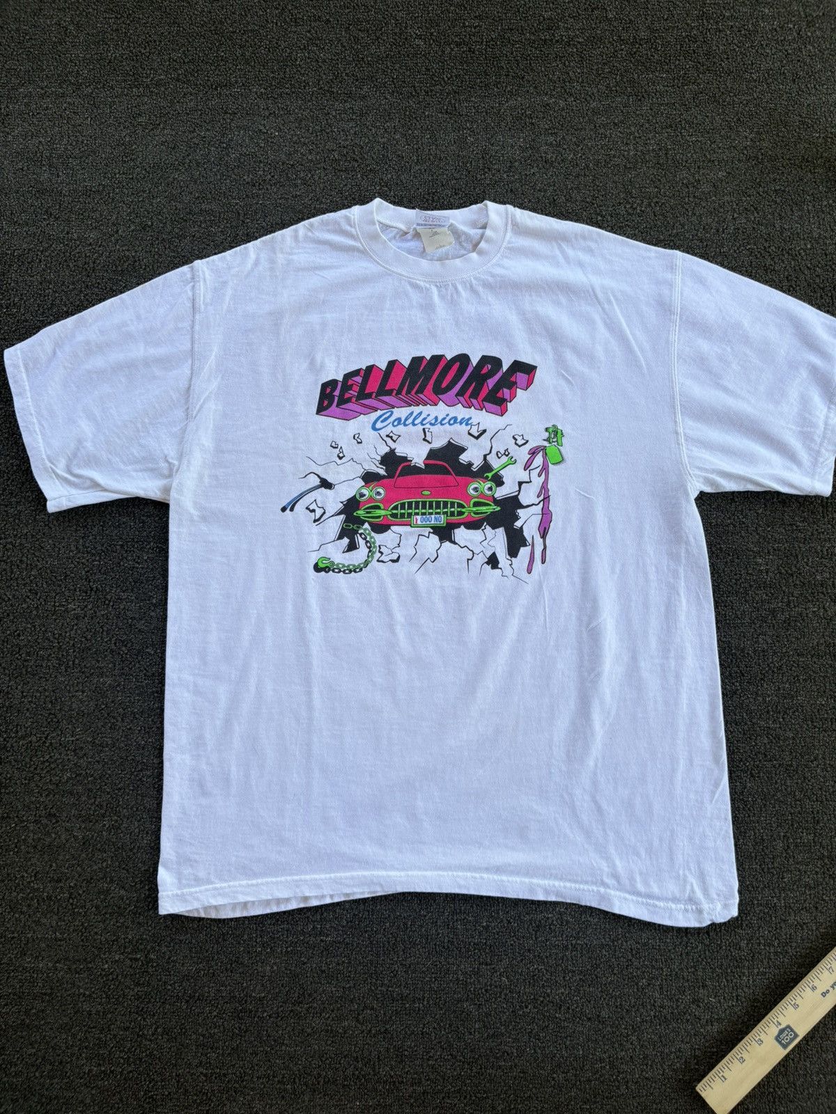 Other Vintage 90s Bellmore Collision Auto Body Shop Tee Jerzees XL Size US XL / EU 56 / 4 - 1 Thumbnail