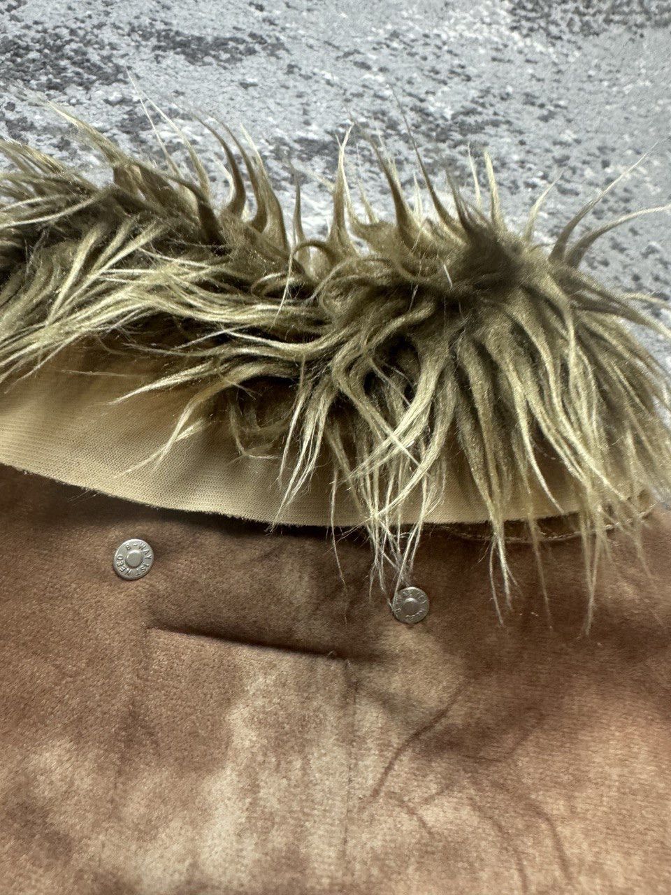 Japanese Brand × Vintage Vintage Y2K Suede Leather Style Fur Faux Collar Sleeve Jack Size US S / EU 44-46 / 1 - 10 Thumbnail
