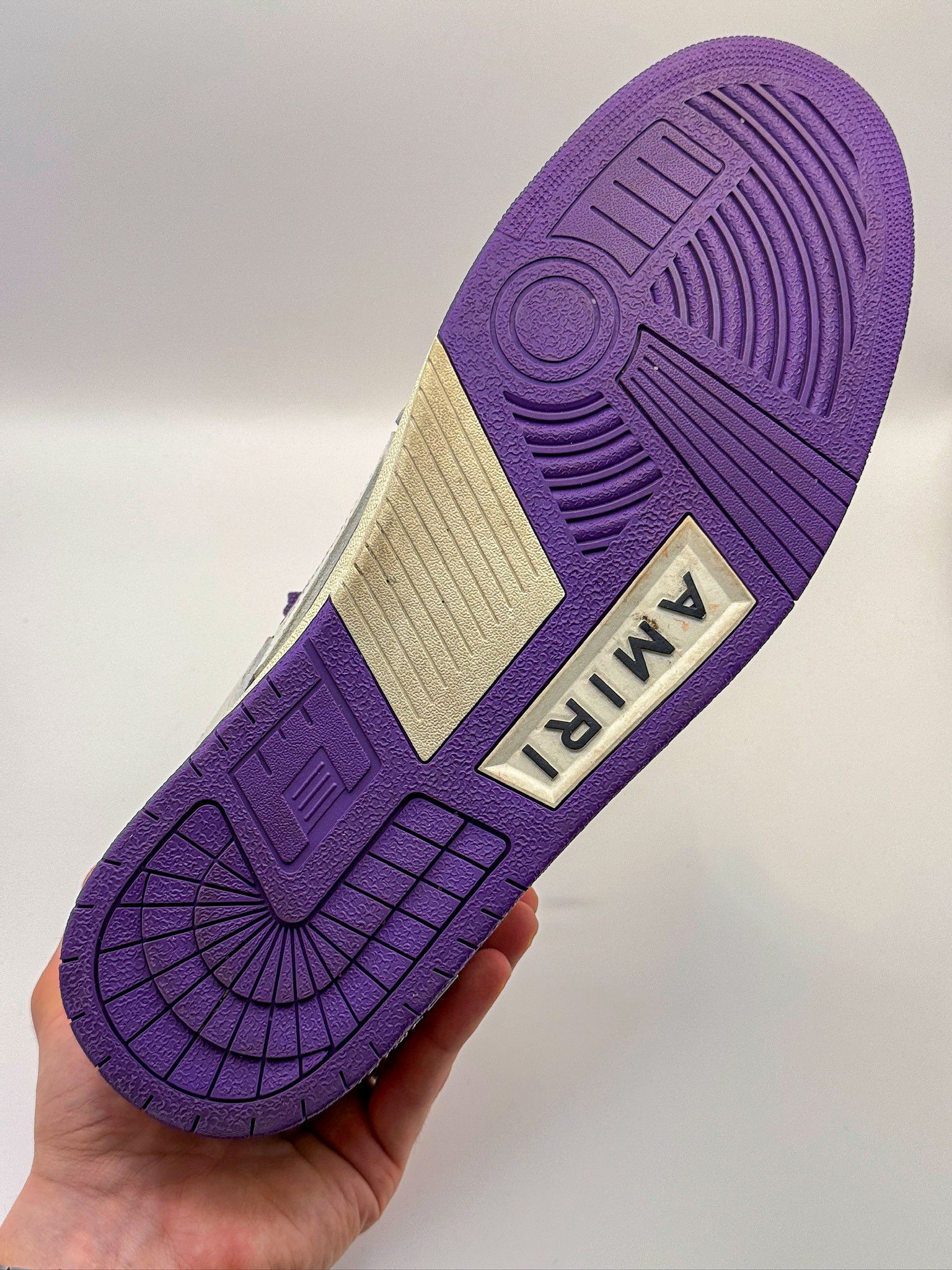 Amiri AMIRI Skel Top Low "Purple White" 2022 Skeleton Bones Size US 13 / EU 46 - 17 Thumbnail