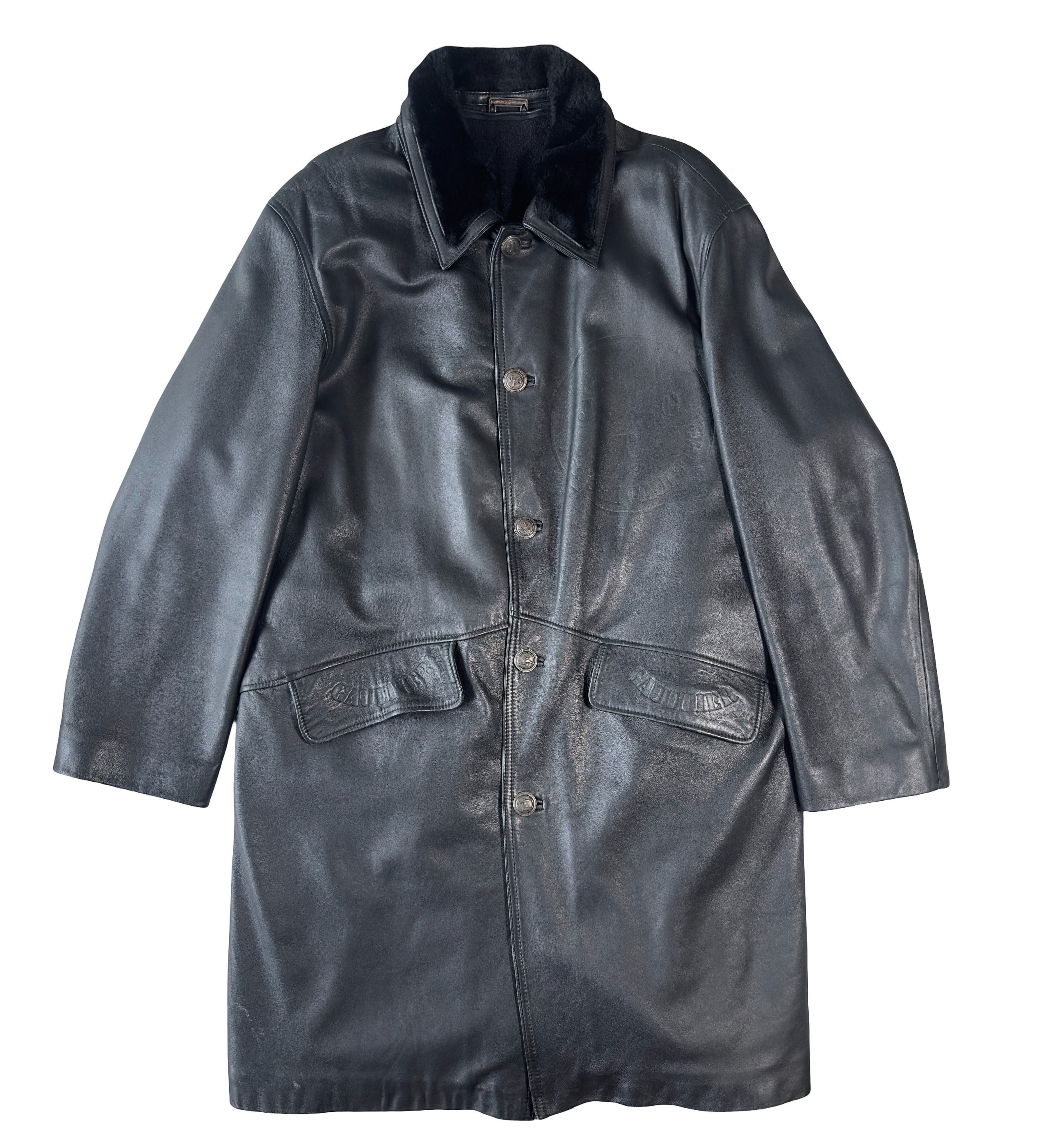 Jean Paul Gaultier Leather Coat | La Mode Vintage