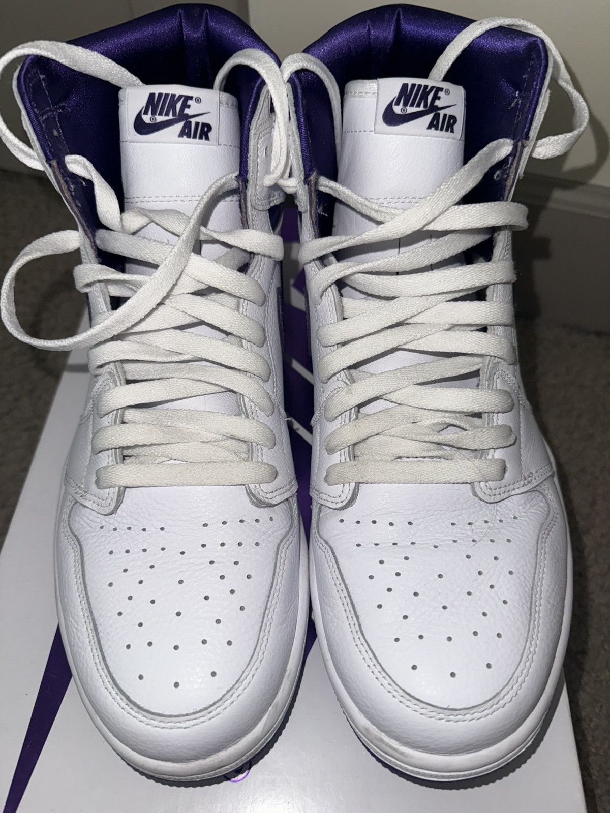 Jordan Brand × Nike Jordan 1 High Court Purple Size US 10.5 / EU 43-44 - 2 Thumbnail